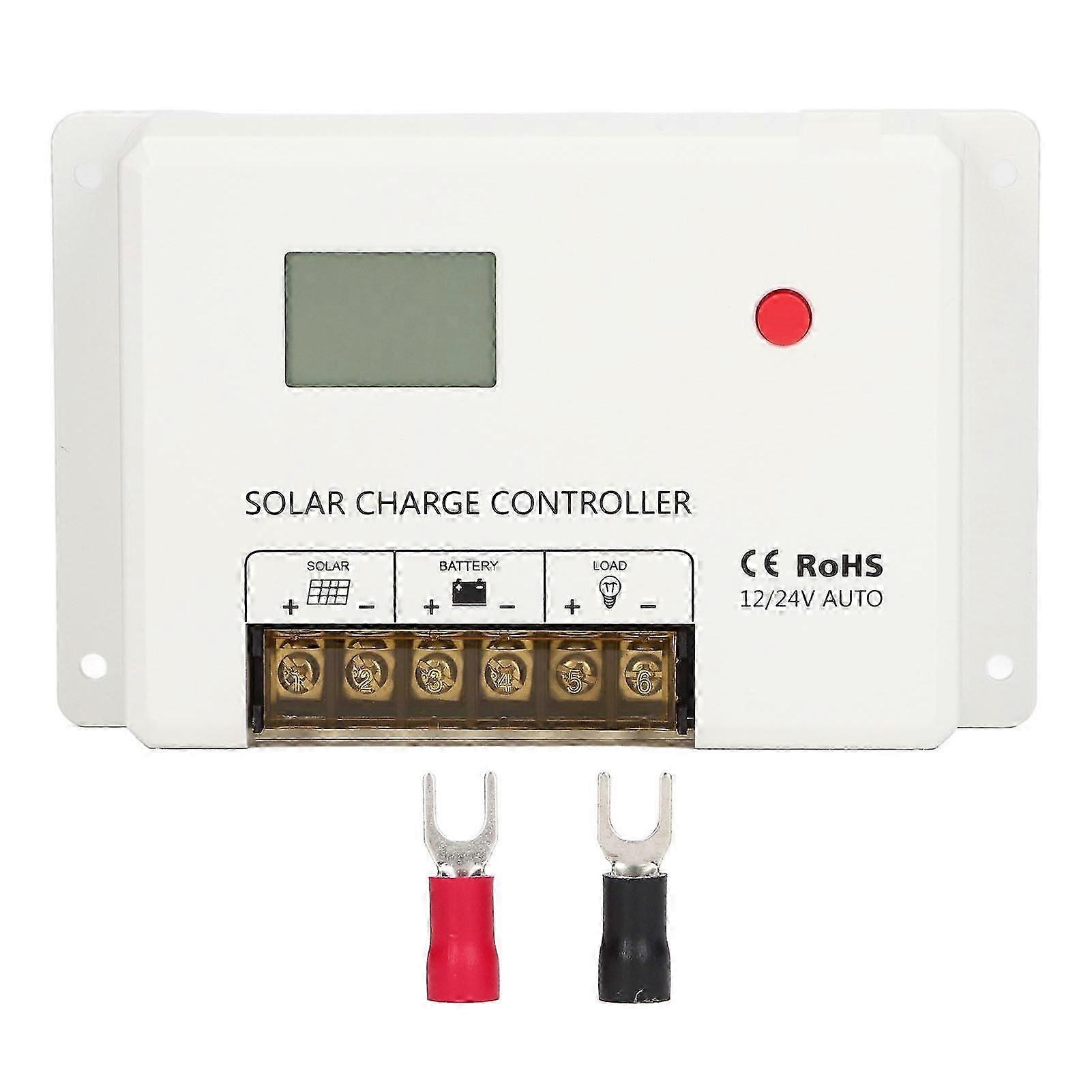 Solar Charge Controller LCD Display Charging Parameters Adjustable MOS PWM Solar