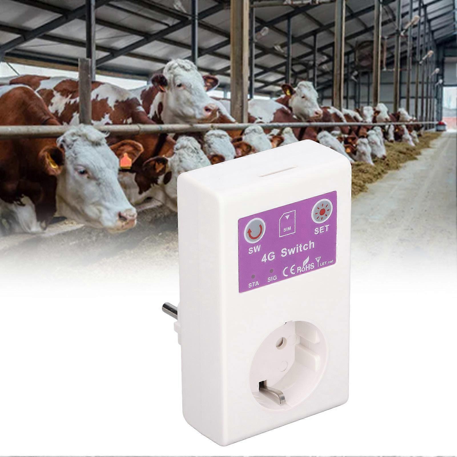 Remote Control Smart Socket Intelligent 4G Outlet with Temperature Sensor