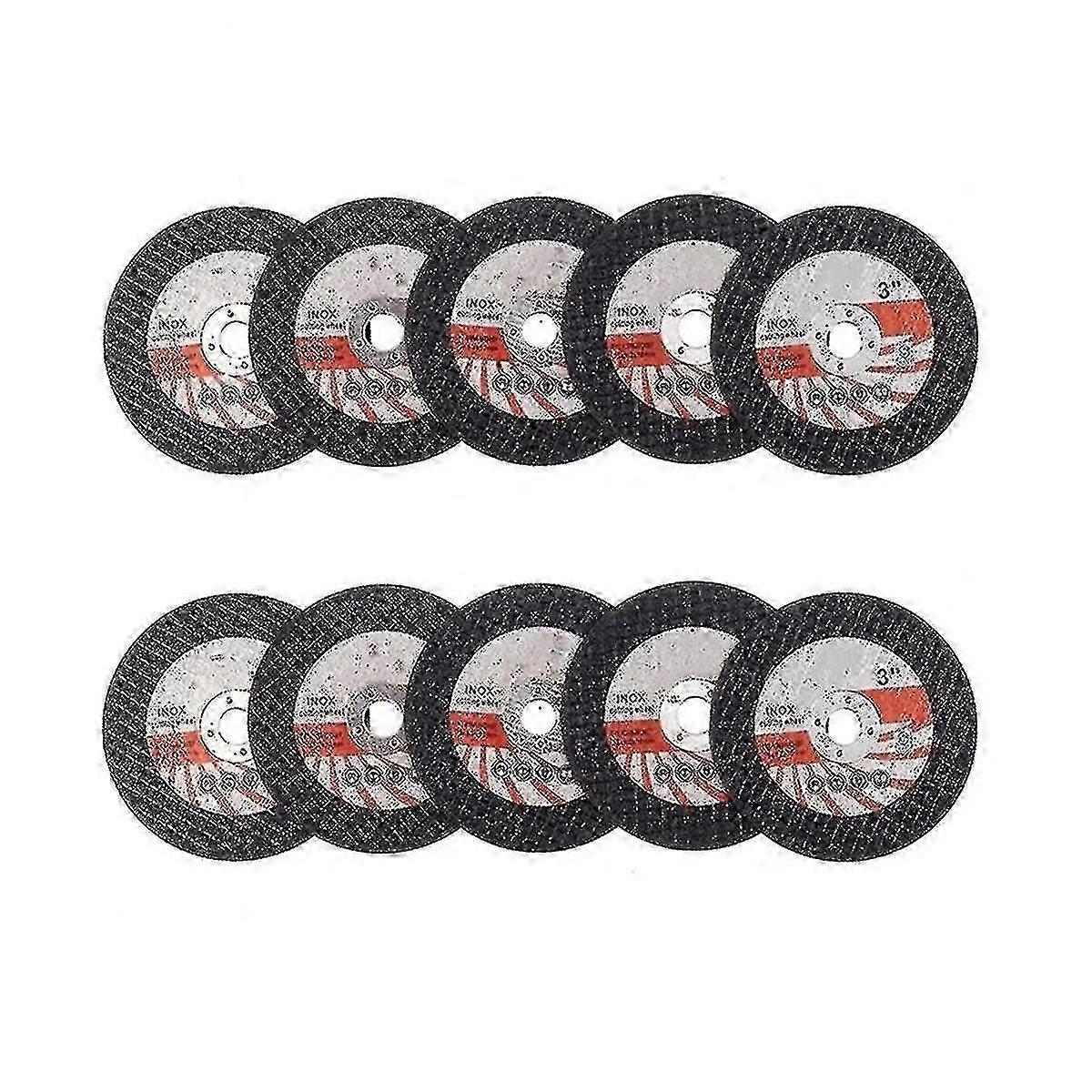 10PCS 75Mm Mini Cutting Disc Circular Resin Grinding Wheel