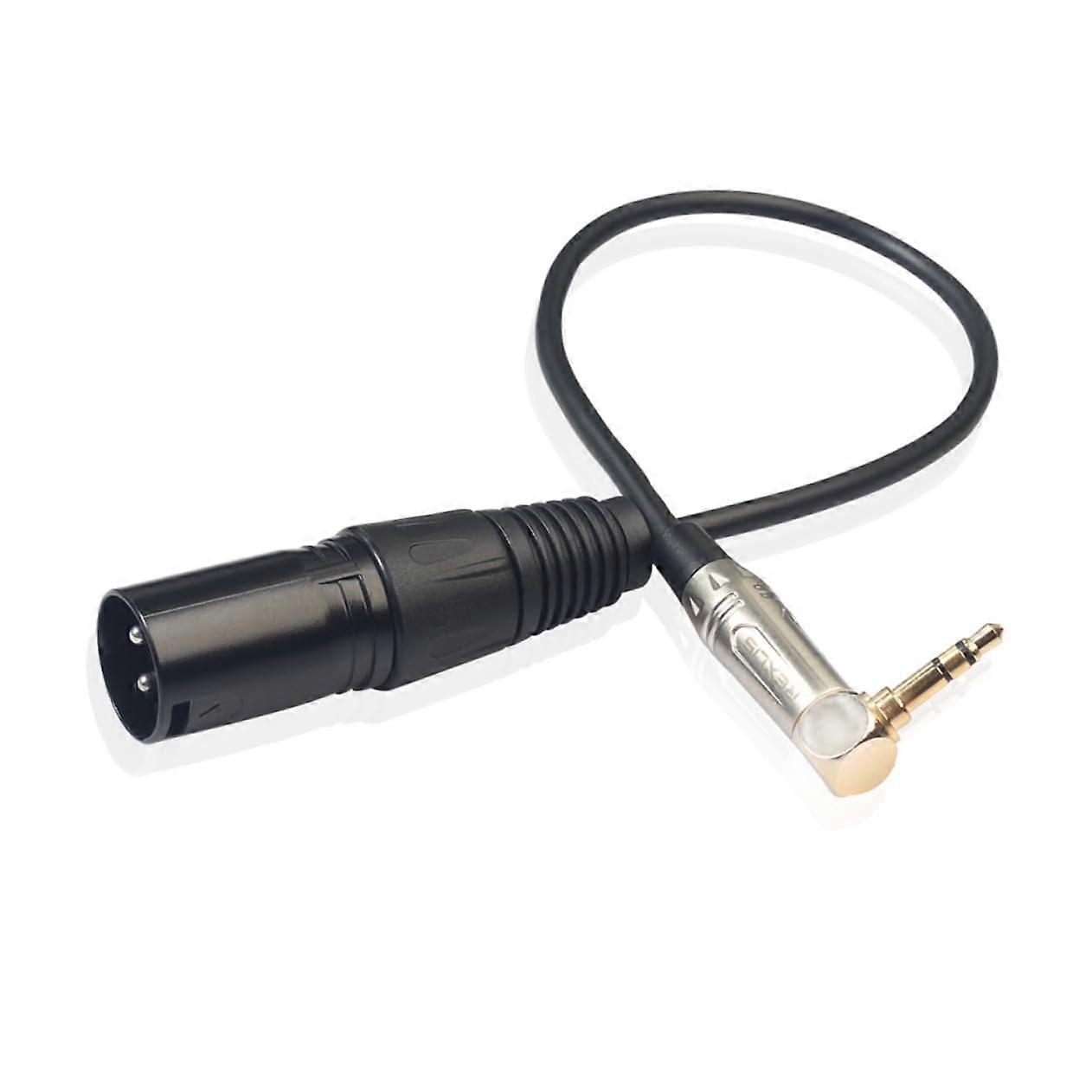 90 Degree XLR Adapter With XLR Plug Microphone Cable For Smartphones And Computers Durable Copper For High Sound Quality