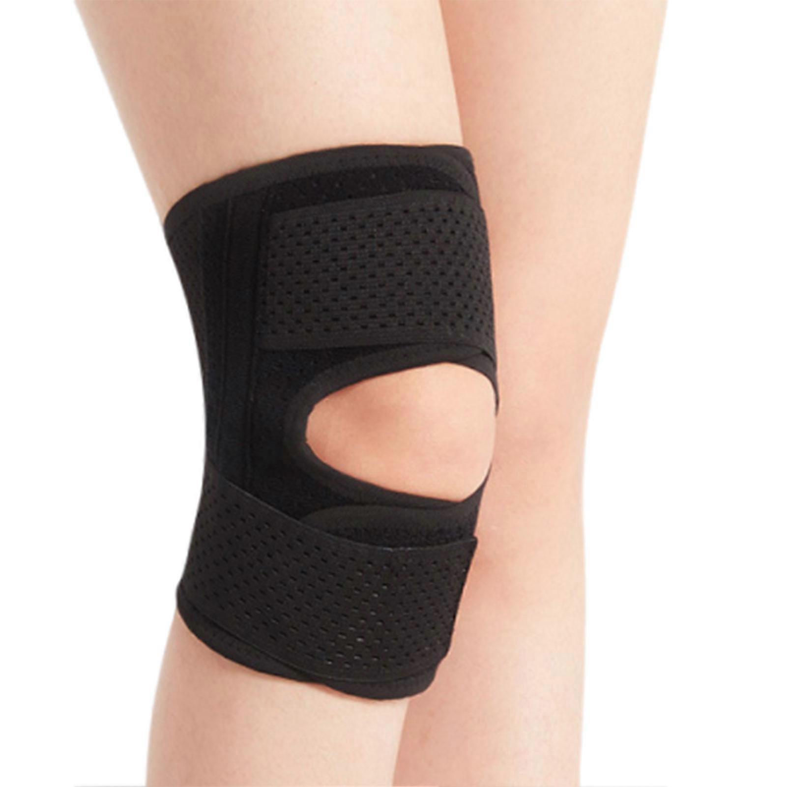 Breathable Knee Brace for Running Cycling Joint Pain Relief Adjustable Compression Sleeve for Men Women