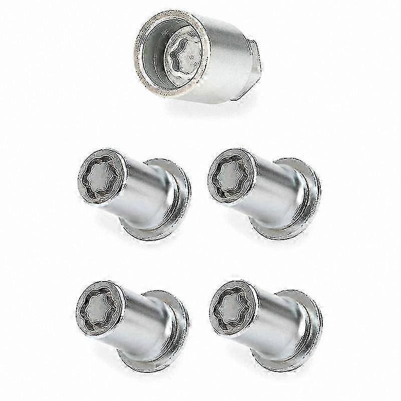 Wheel Lock Lug Nut Set for Alloy Wheels, 5pcs Anti-Theft Security Solution