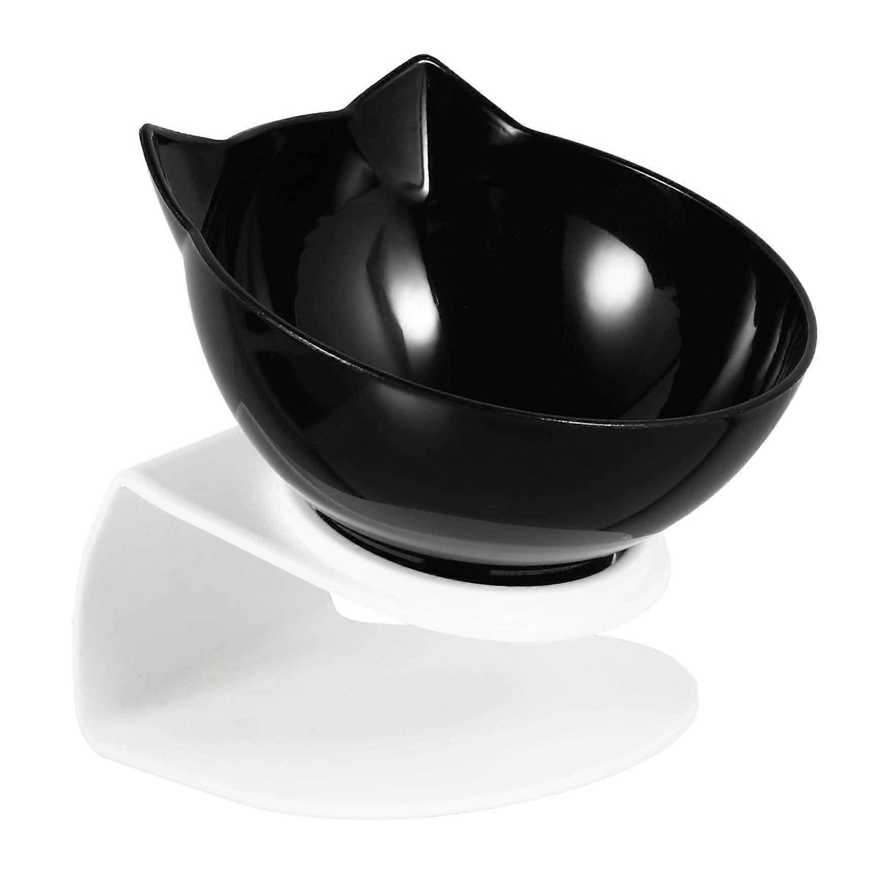 Tilted Pet Feeder Elevated Cat Bowl With Neck Protection Tilted Feeding Angle For Comfortable Eating