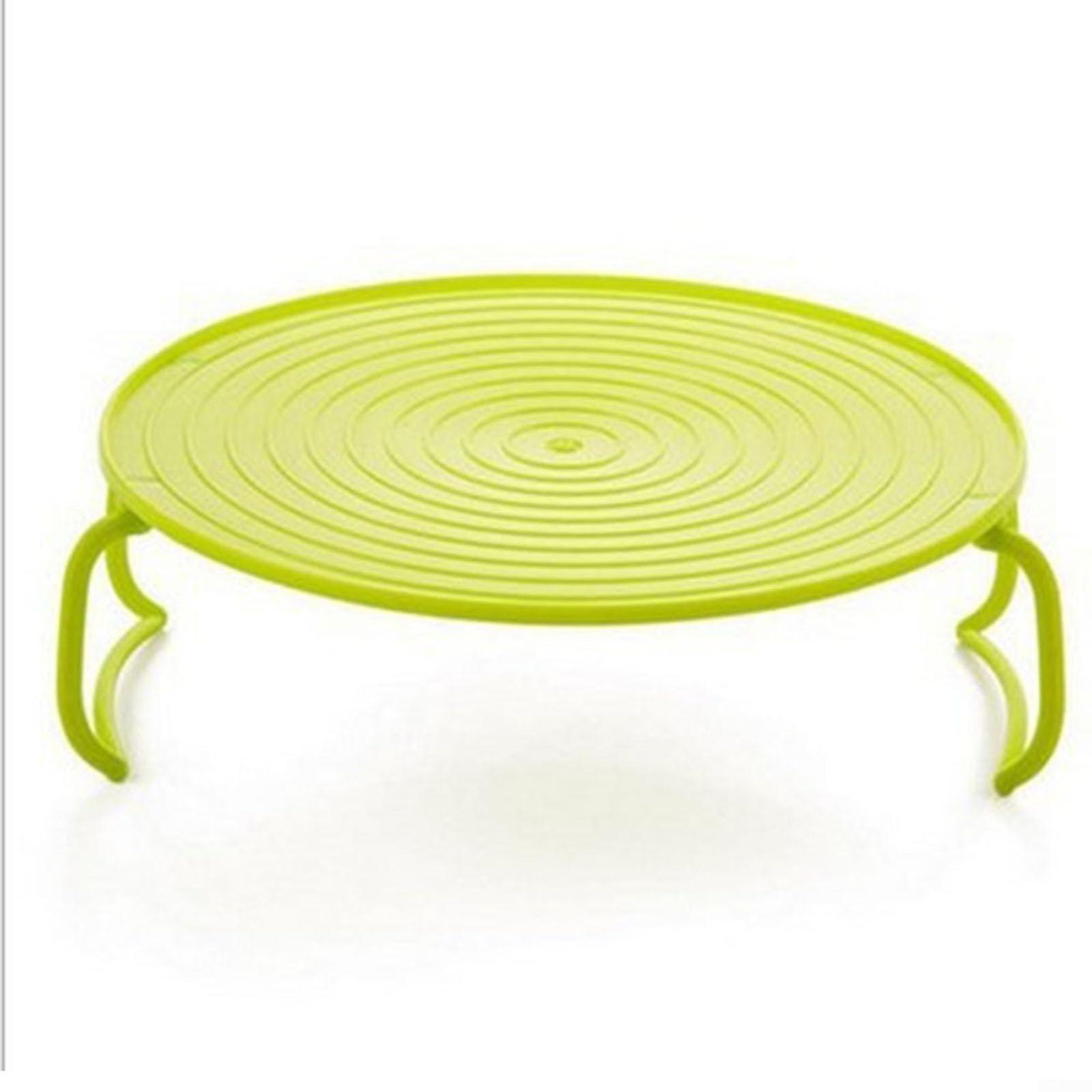 Practical microwave tray for stackable cooking, foldable storage solution for the kitchen (C)