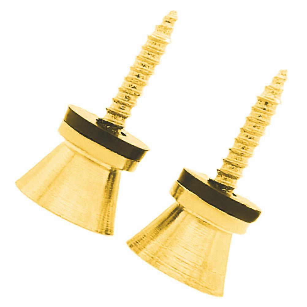 Guitar Strap Locks Metal Button for Guitar Accessory Strap Button in Golden Color 1 Pair