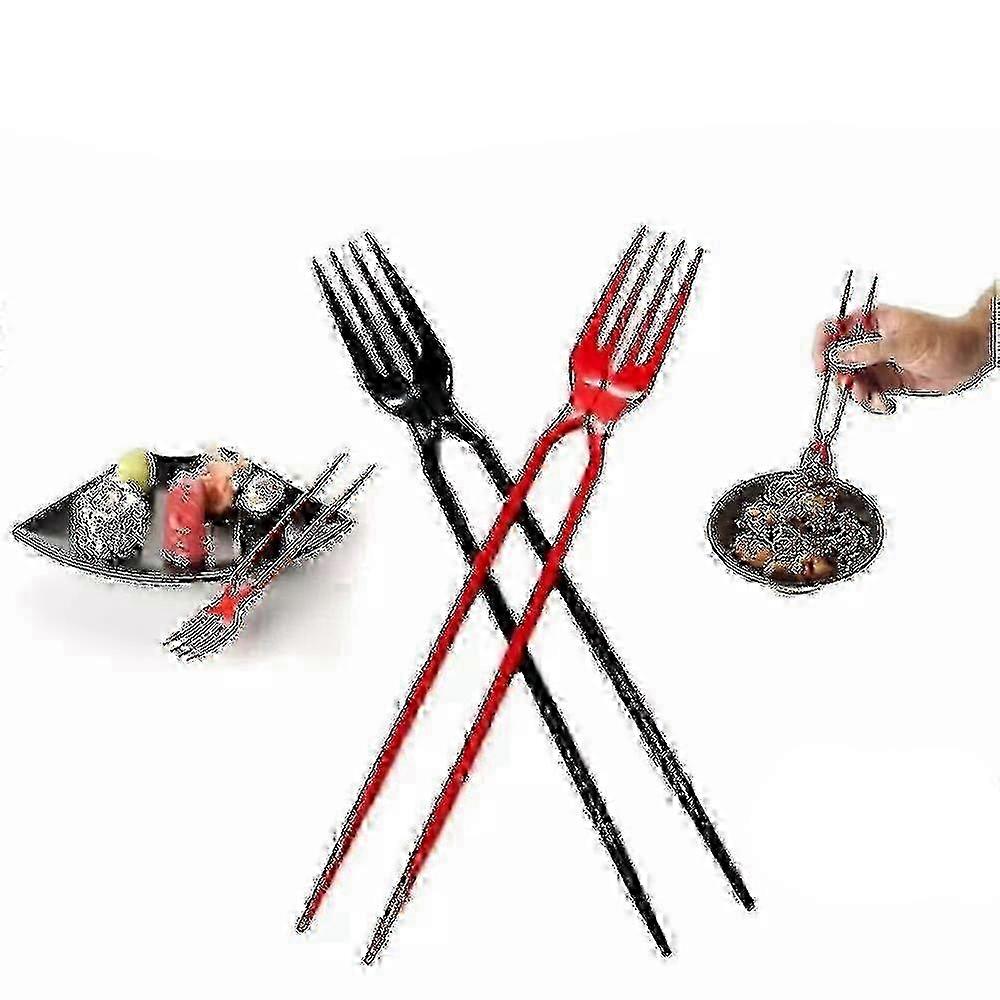 24-Piece Chork Hybrid Fork and Chopsticks Combo Set, Dual-Use Utensils for Asian Cuisine