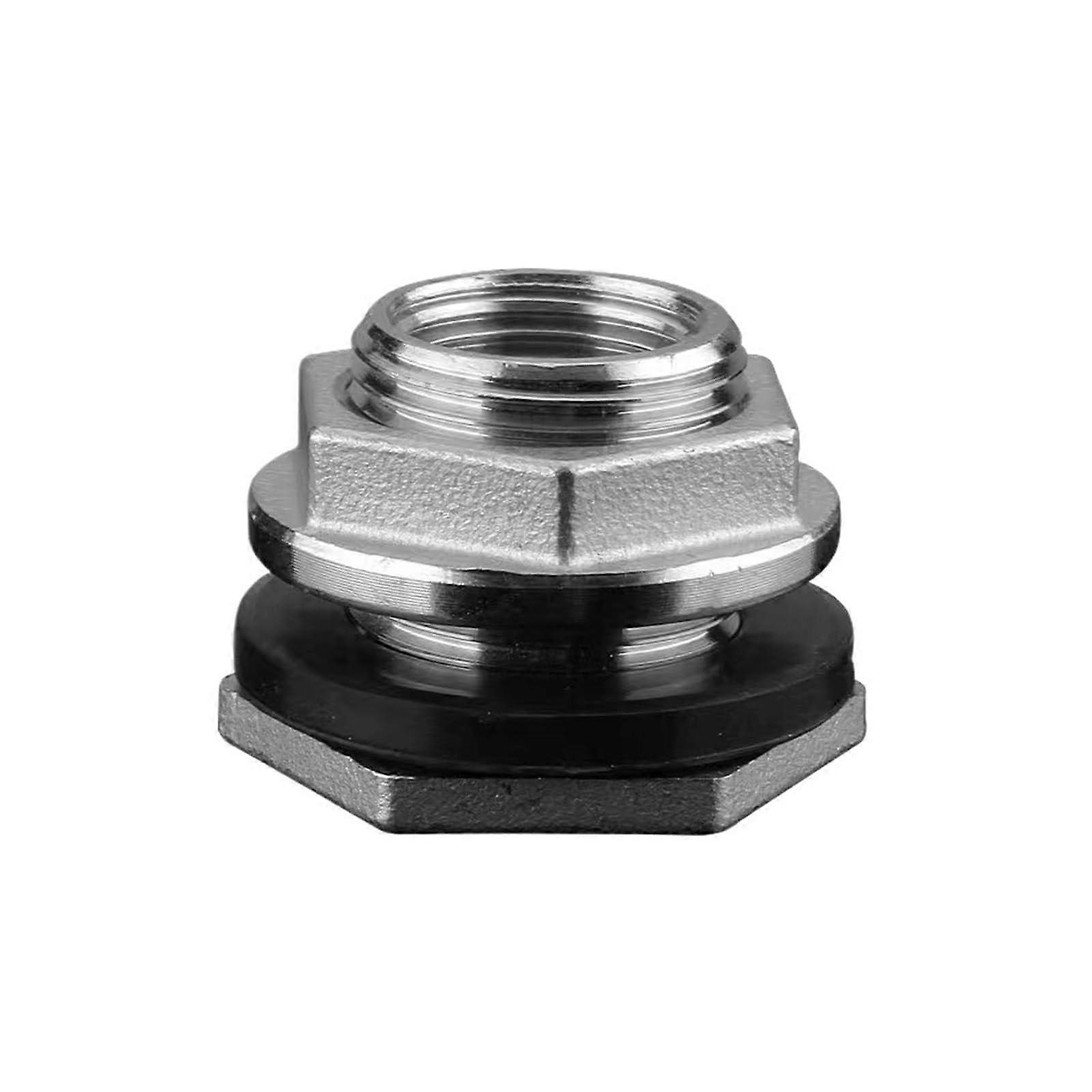 1/4' BSP Female Thread SUS304 Pipe Single Loose Key Swivel Fitting Nut Water Tank Jointer Connector