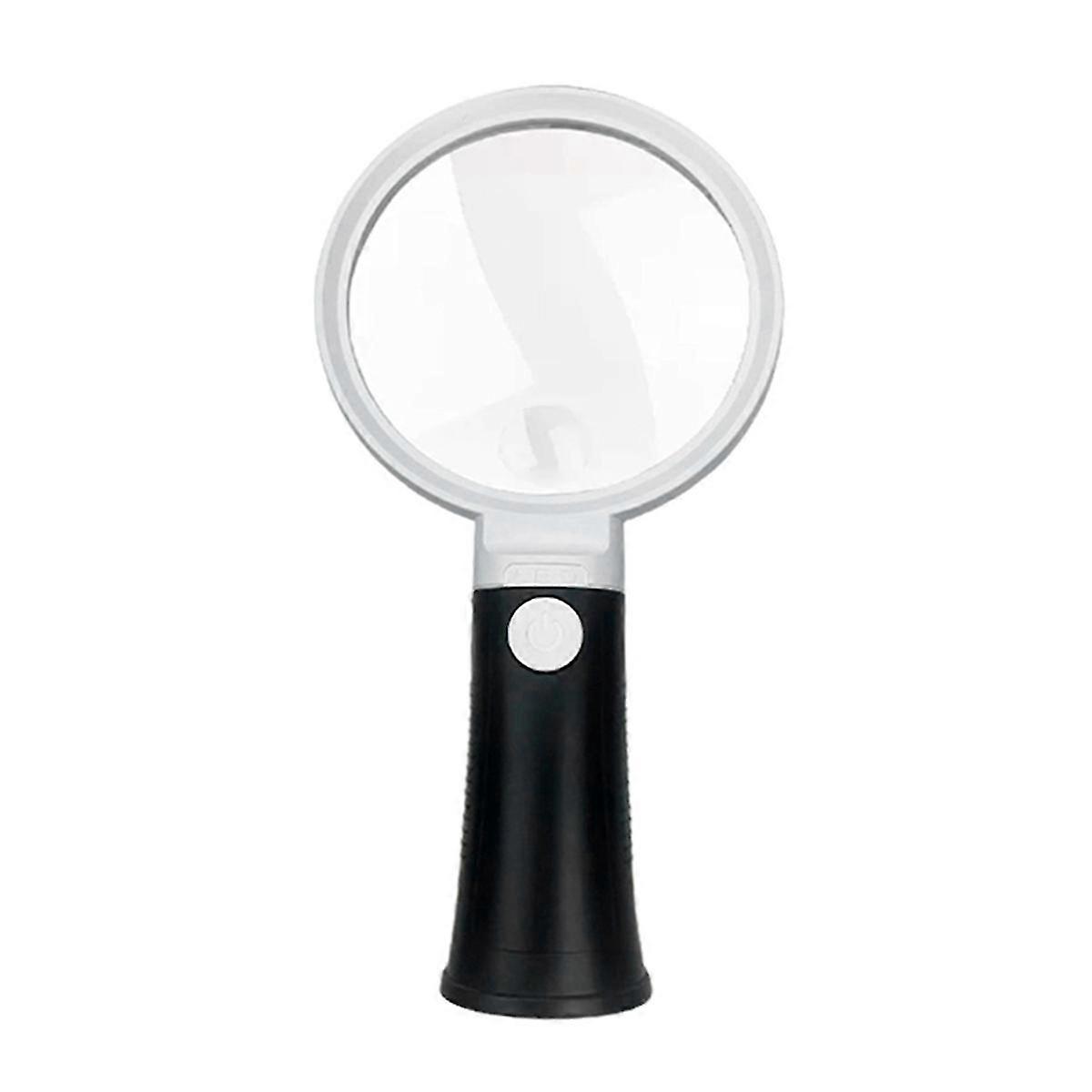 Illuminated magnifying glass 30X for close-up inspection