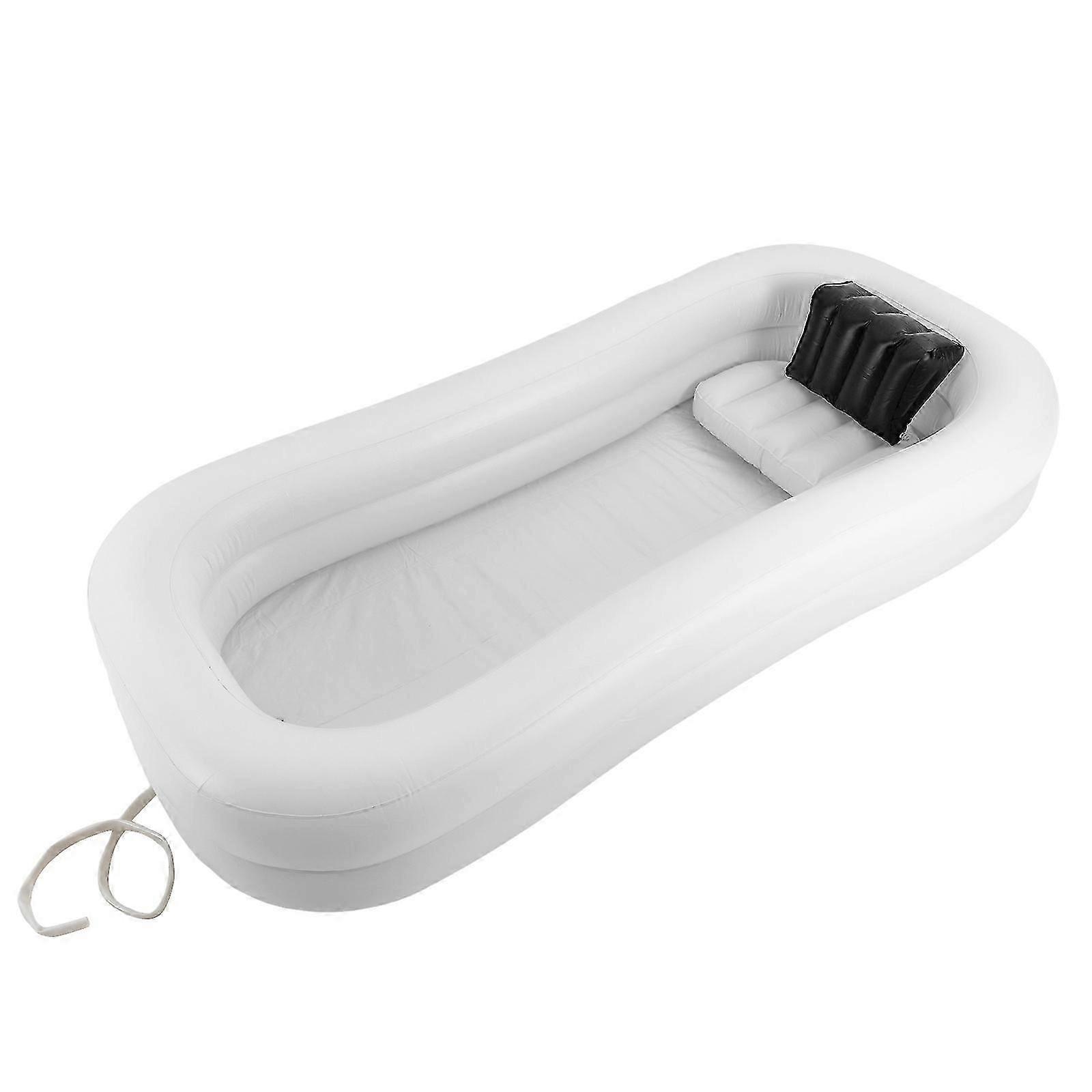 220cm 2-layer Elderly Shower Bed Adults Inflatable Bathtub