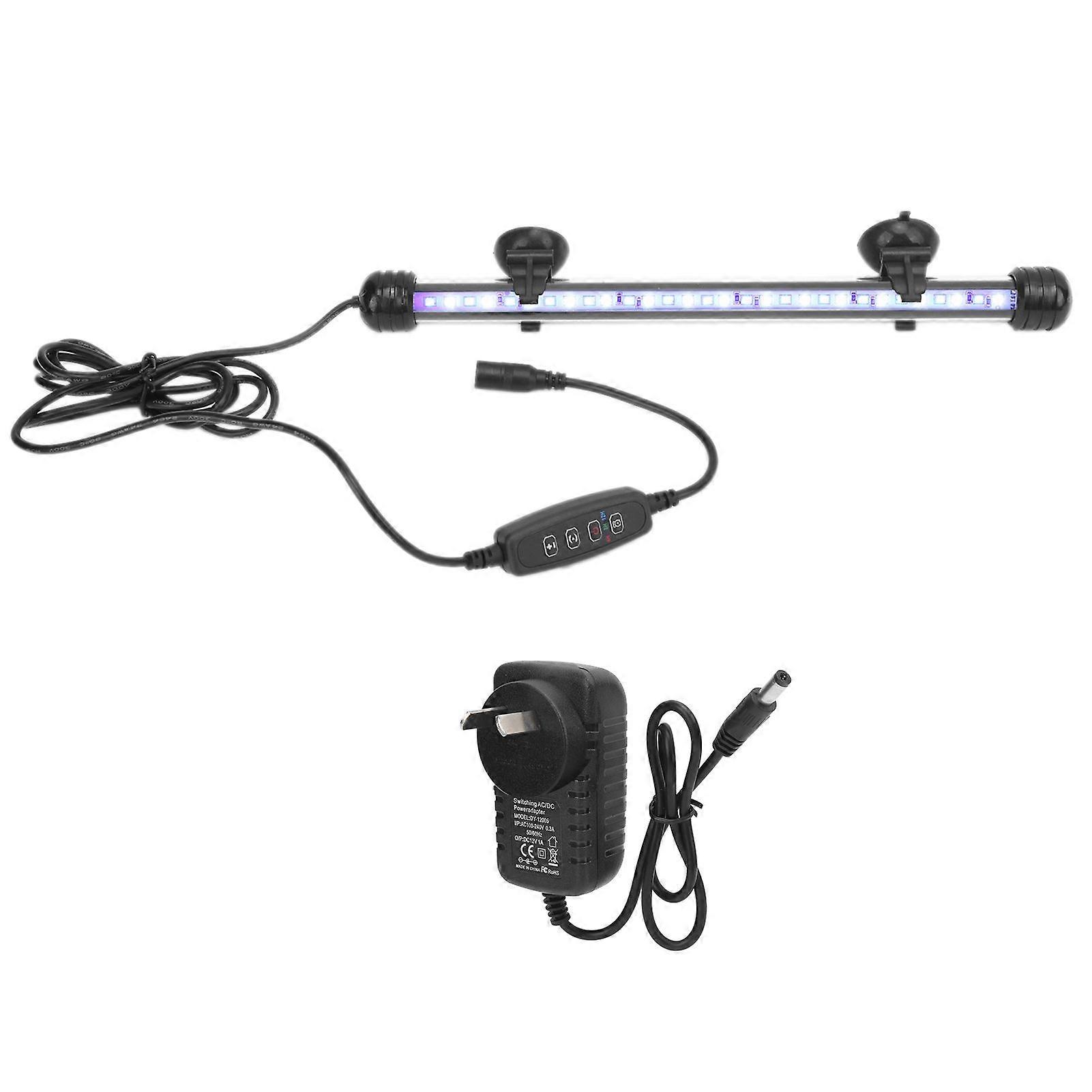 Aquarium Light Waterproof Fish Tank Lighting with LED Light 3 Modes Dimmable 100240VAU Plug 28CM