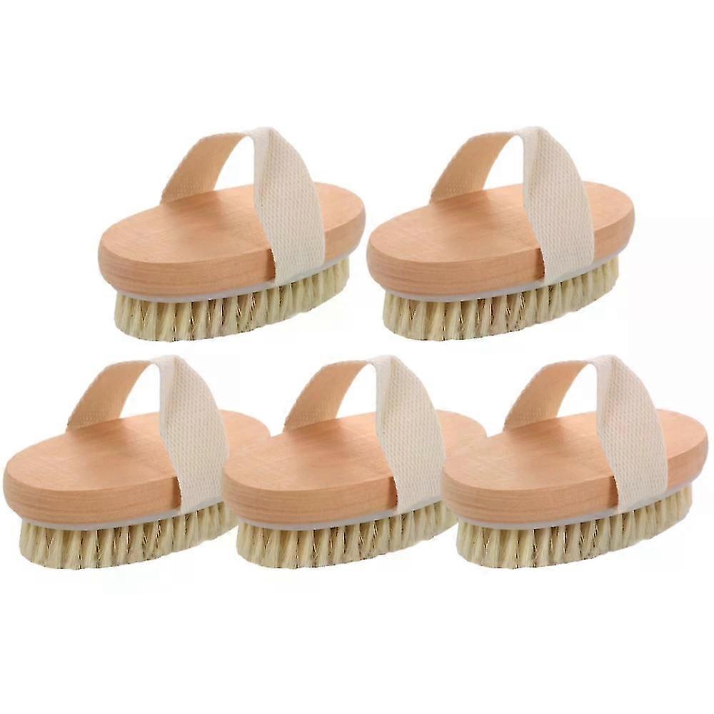 Dry Skin Solution: Exfoliating Brushes with Natural Bristles, Body Scrubbers to Improve Circulation, Reduce Ingrown Hairs