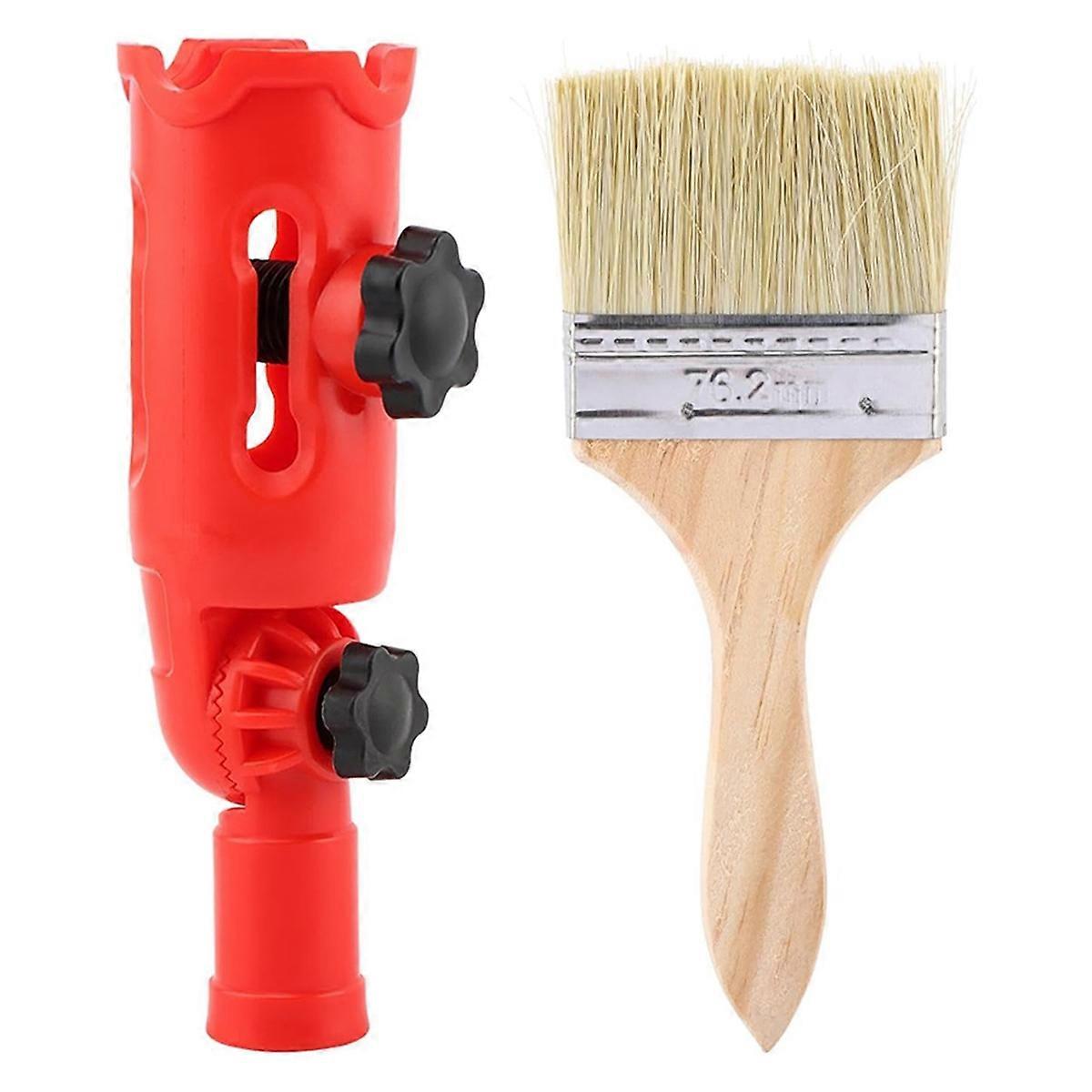 Multi-Angle Paint Brush Extender with Paint Brush, Extension Pole Attachments for Painting Roller,