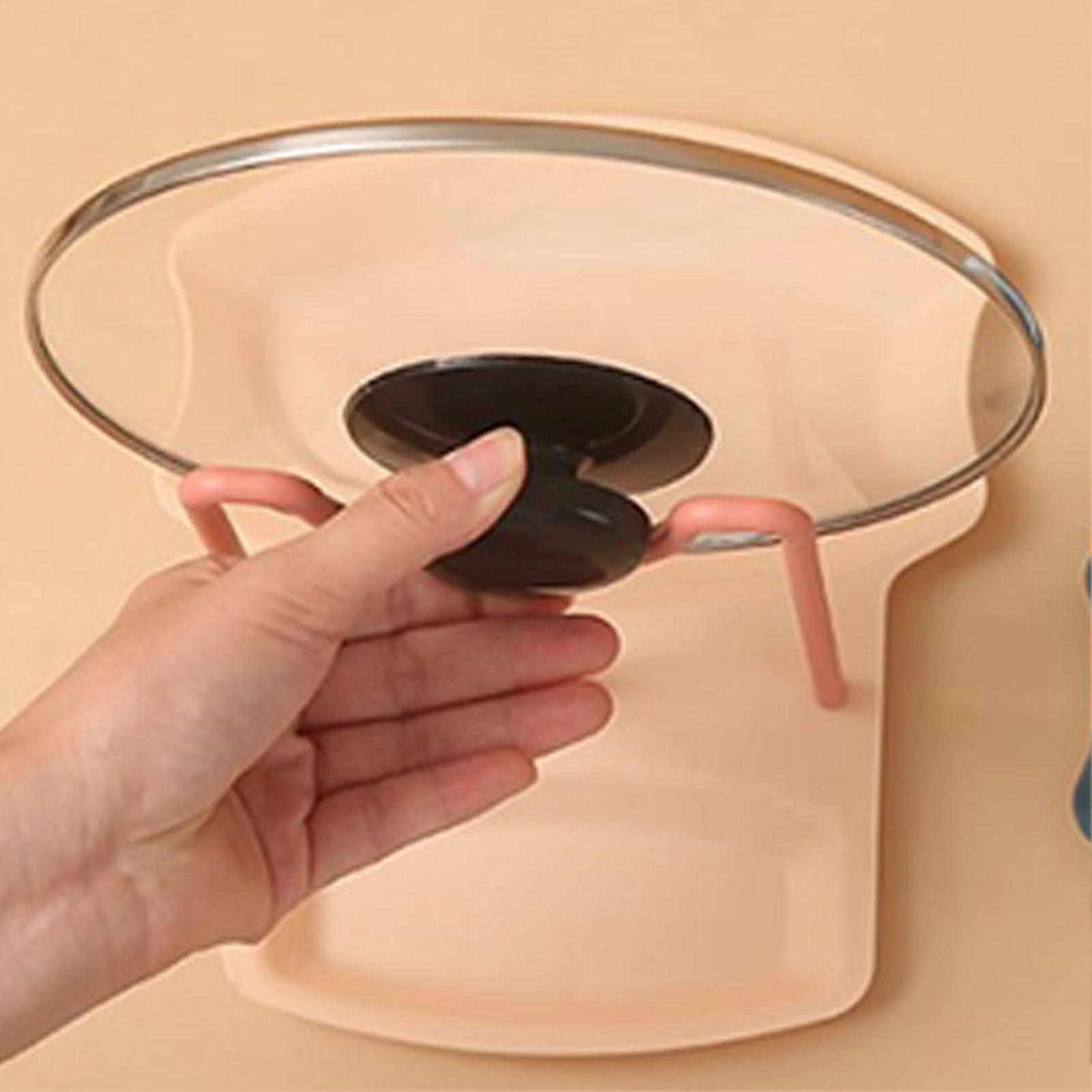 Creative Plastic Cooking Spatula Rest and Lid Organizer for Countertop