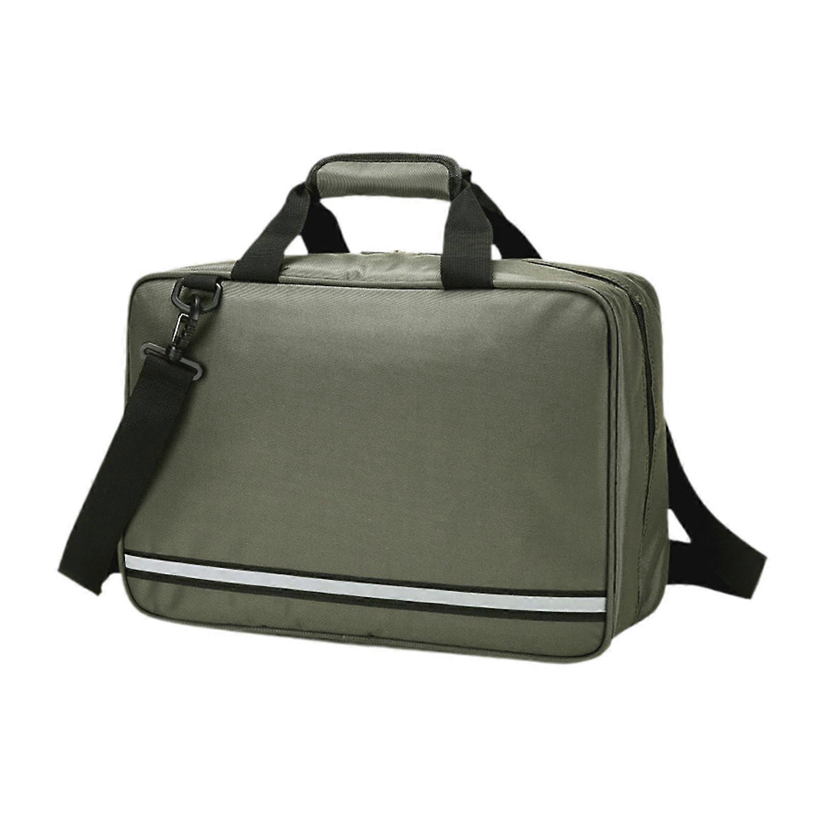 First Aid Bag Empty Zippered Wear Resistant Emergency Kit Case For Home Outdoor Green First Responder Trauma Bag