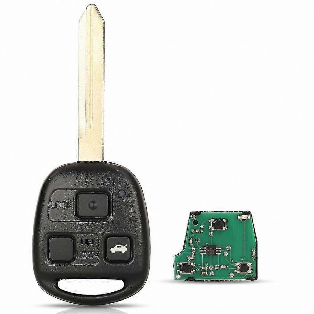 433MHz 2/3 Button Key Fob with 4D70/4C Chip and Uncut Blade for Vehicles
