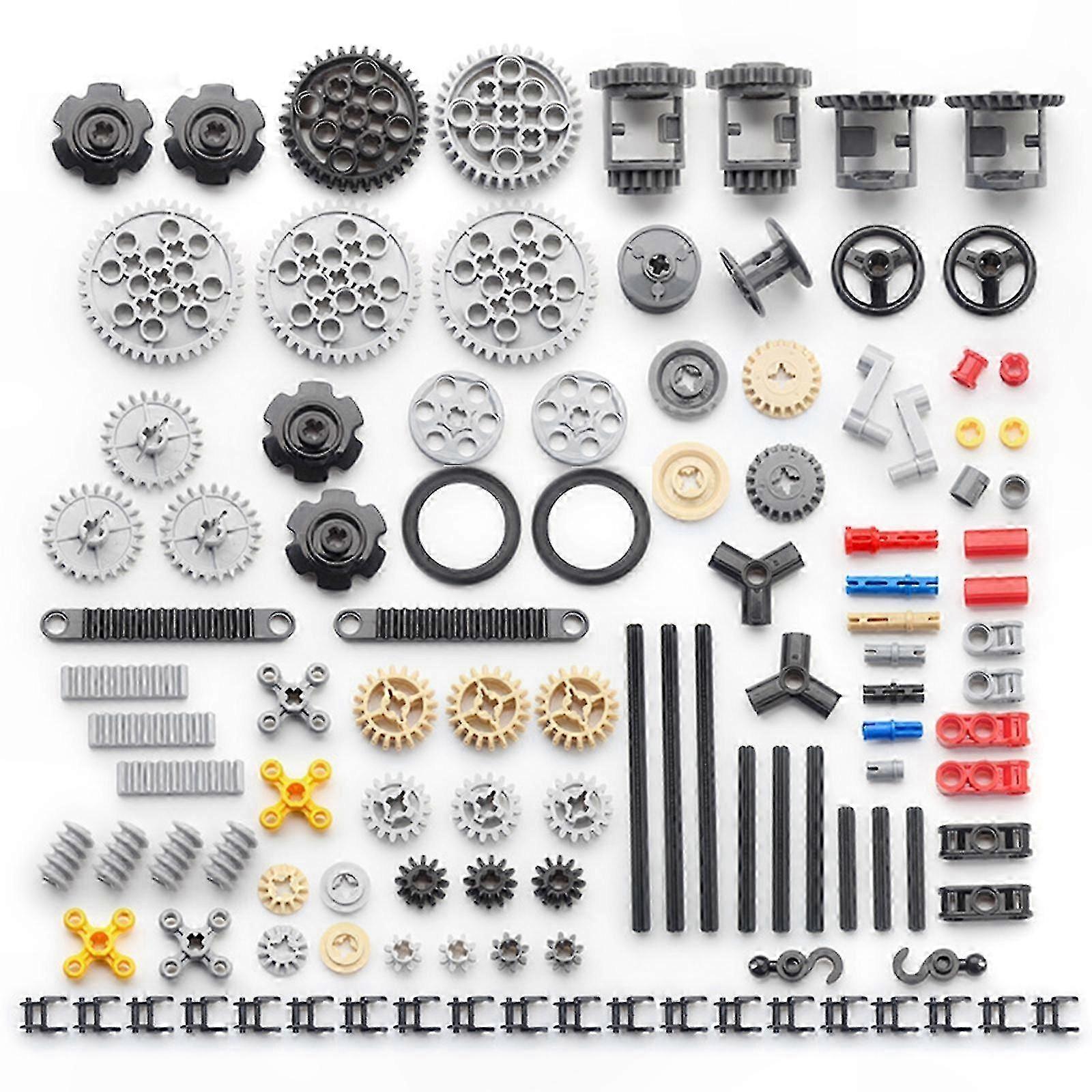 116-Piece Gear Set with Axle Pins and Connectors for Creative DIY Building Projects