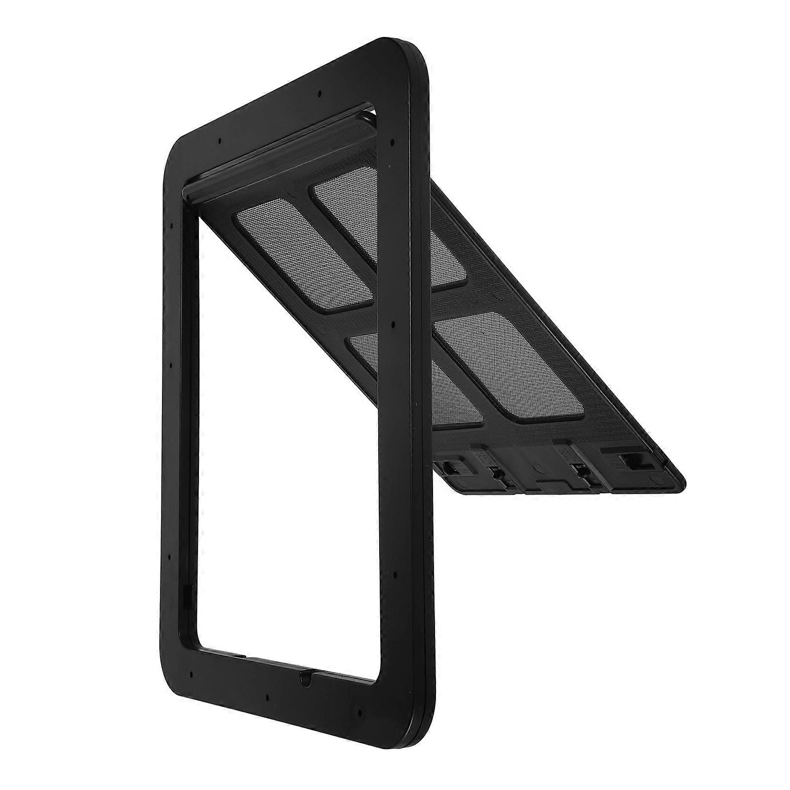 Cat Door For Sliding Screen Door Pet Flap Door Replacement Apartment Abs 29.00X24.00X1.00CM Freedom To Go Outside 1Set