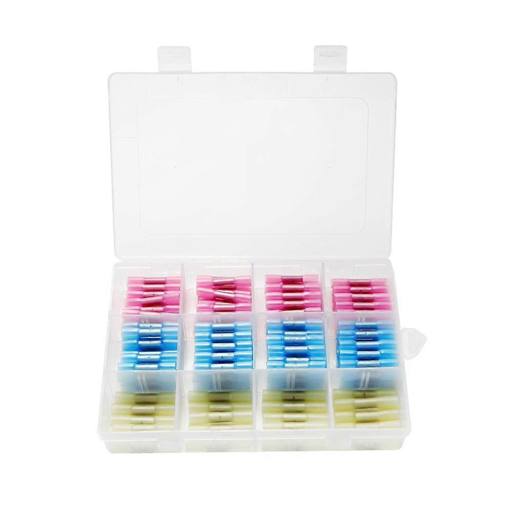 Sleeving Wrap Cables Heat Shrink Butt Crimp Terminals for Wire 200Pcs