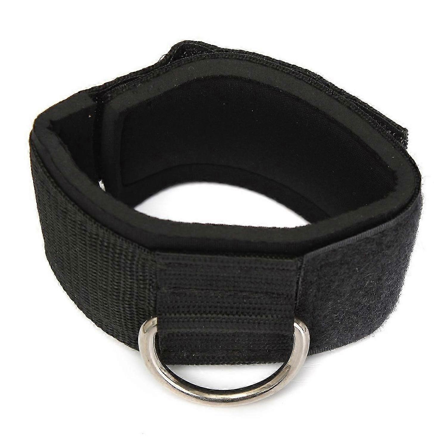 Ankle Strap D-ring Multi Gym Cable Attachment Thigh Leg Pulley Black