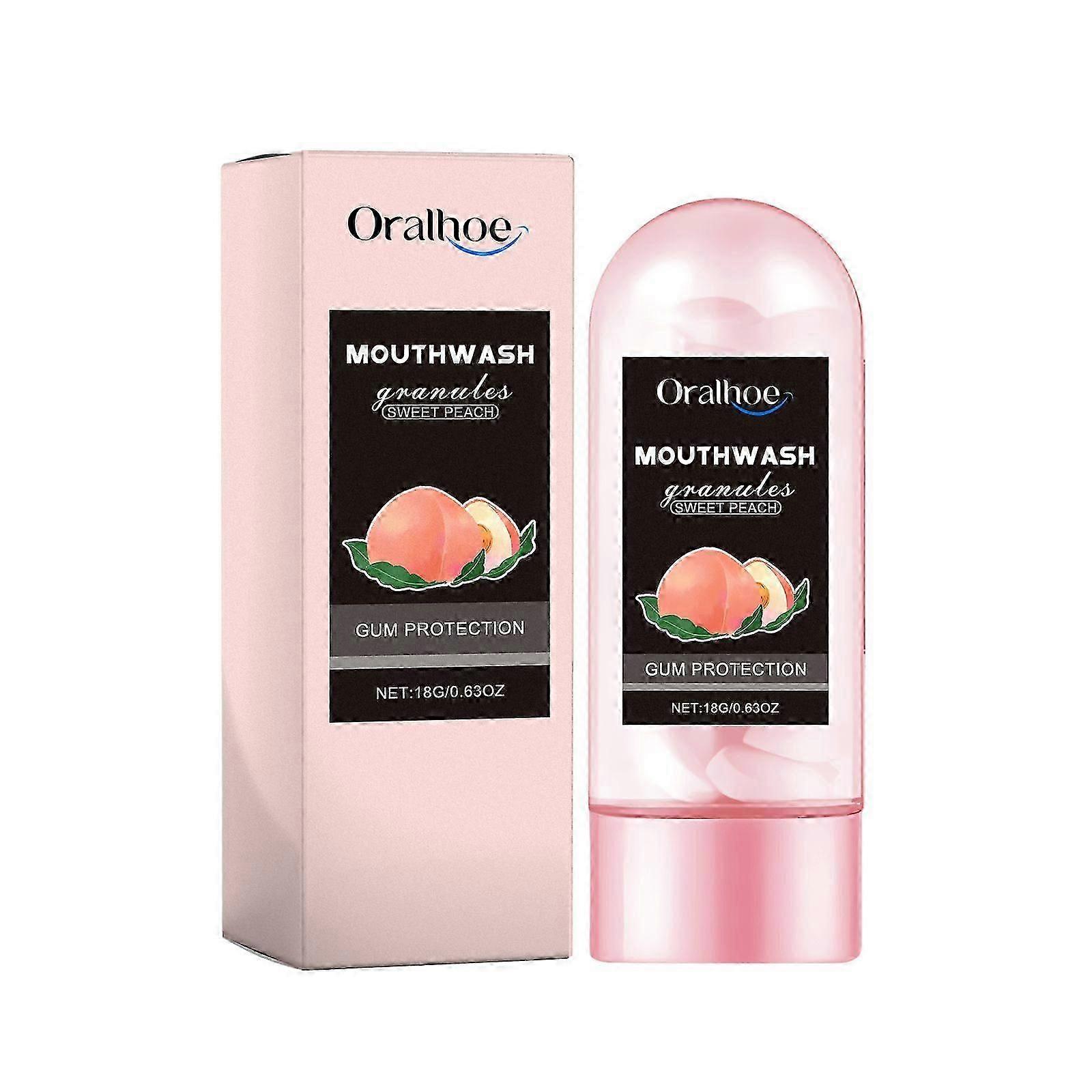 Mouthwash Granules, Fresh Breath Long-Lasting Gum Cleaning Portable Mouthwash