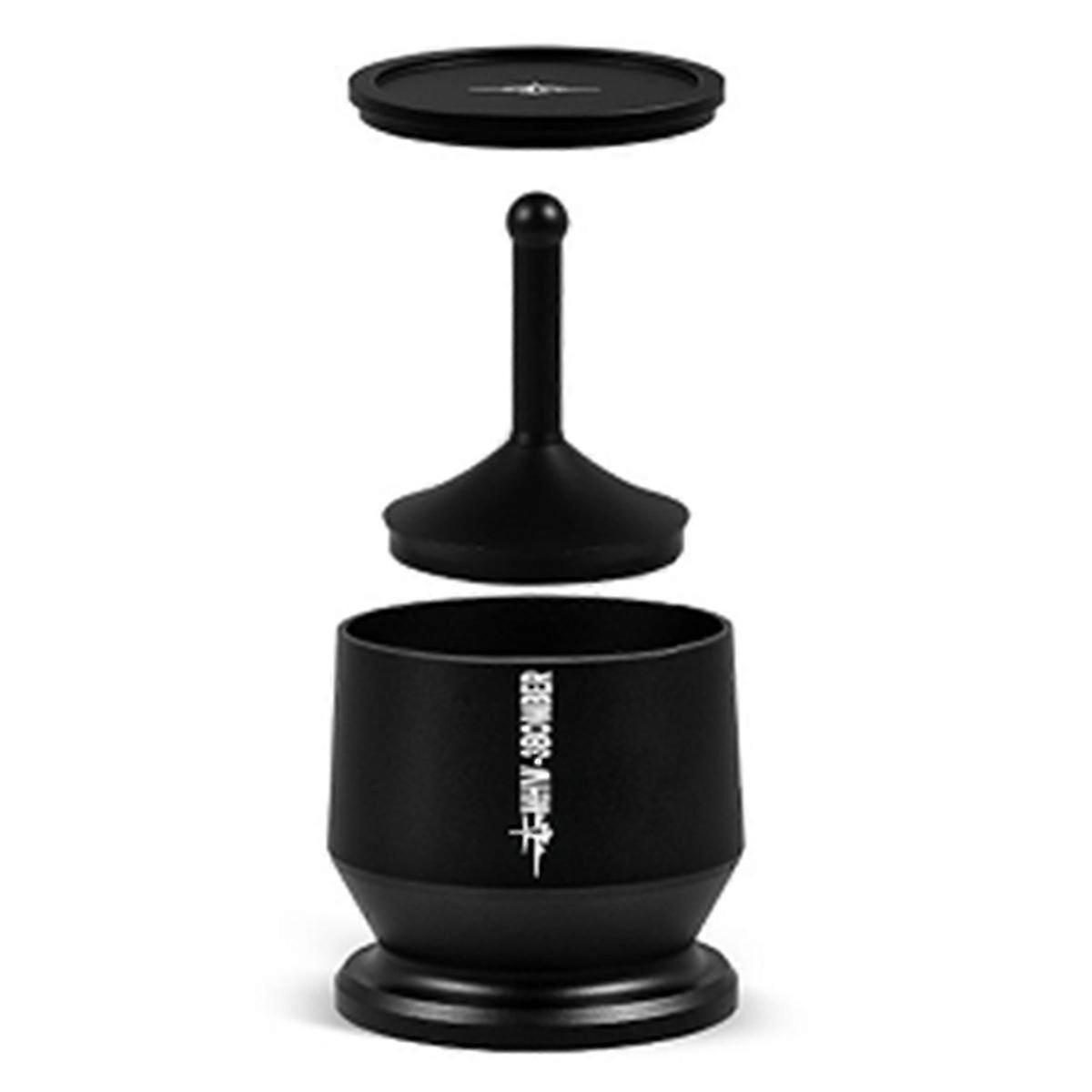 Espresso Dosing Cup with Stirrer Aluminum Alloy Coffee Dosing Funnel Fit 58MM Portafilter Coffee A