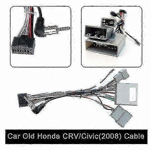 Universal 2 Din Car Android Radio Power Connector Cable for Old CRV Models