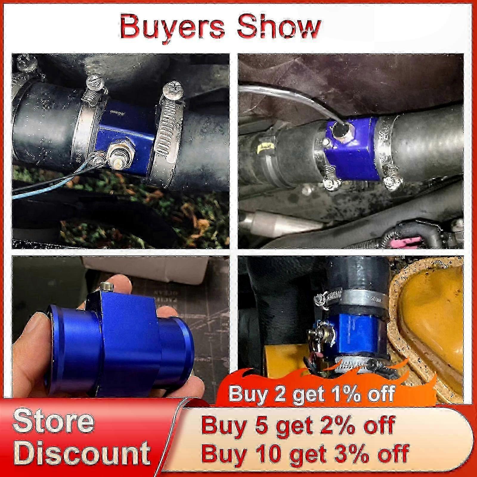 Coolant Hose Temp Sensor Adapter, 26mm to 40mm Fit Range