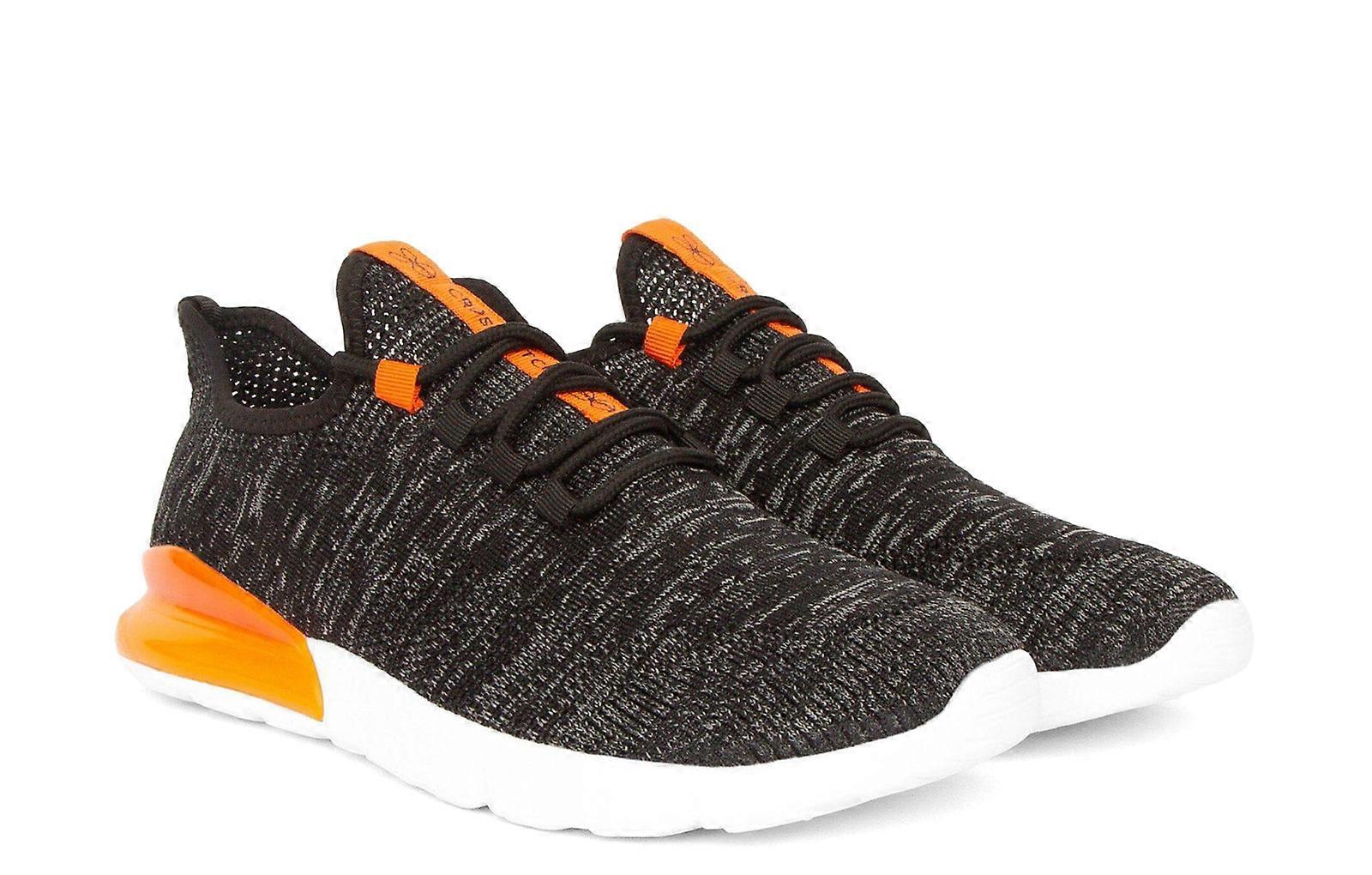 Crosshatch Smitlay MVE Trainers Black/Orange