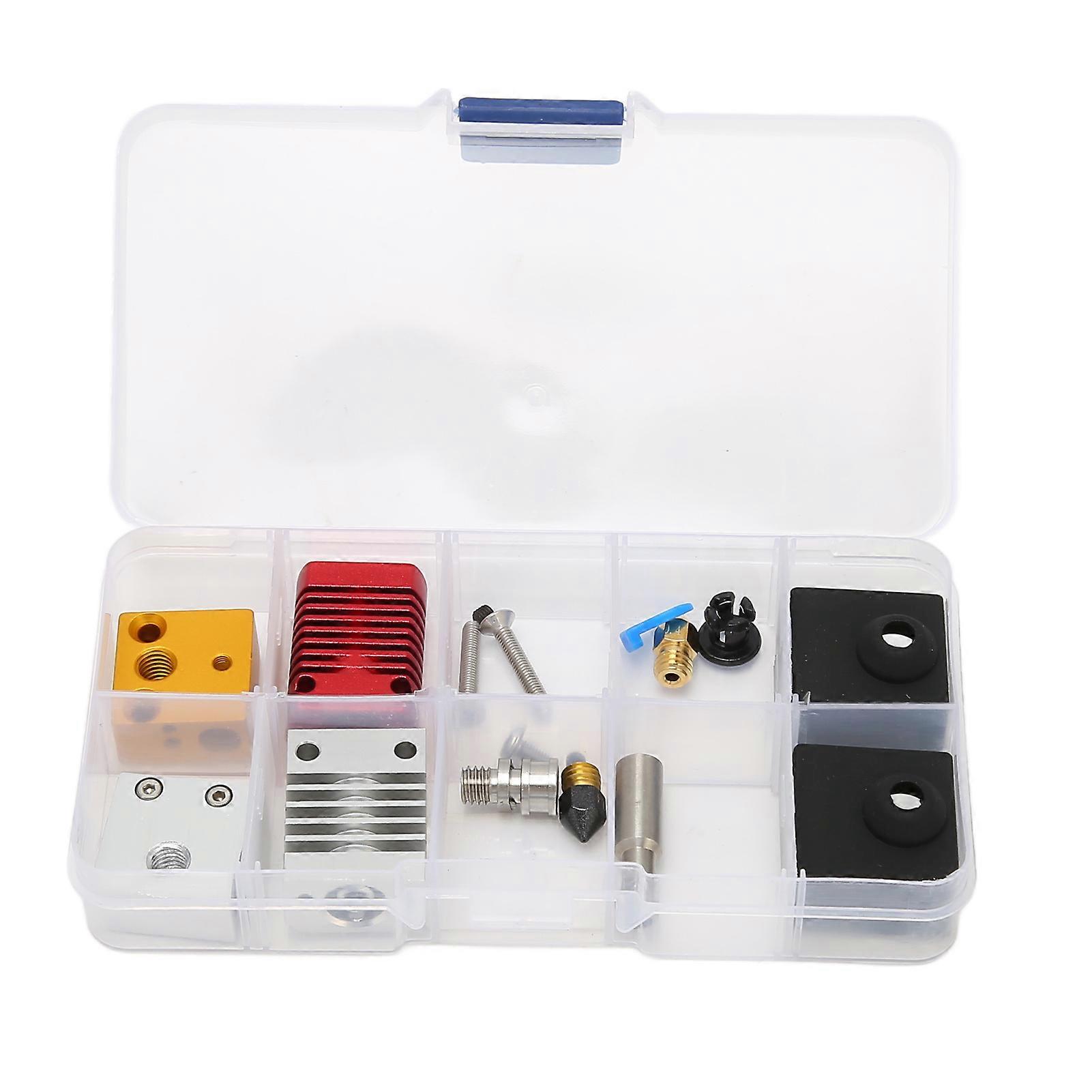 Kit Hotend d'extrudeuse d'imprimante 3D, buse Mk8 assemblée, Kit d'extrémité chaude en métal pour Ender 3 Ender 3 V2 Ender 3 Pro