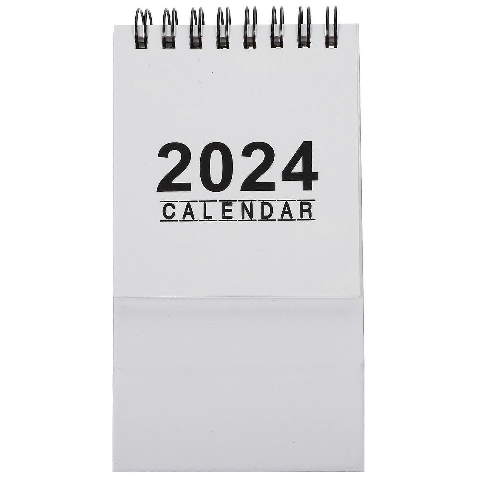 2024 Desk Calendar Mini Office Table Calendar for Memorandum 5Pcs