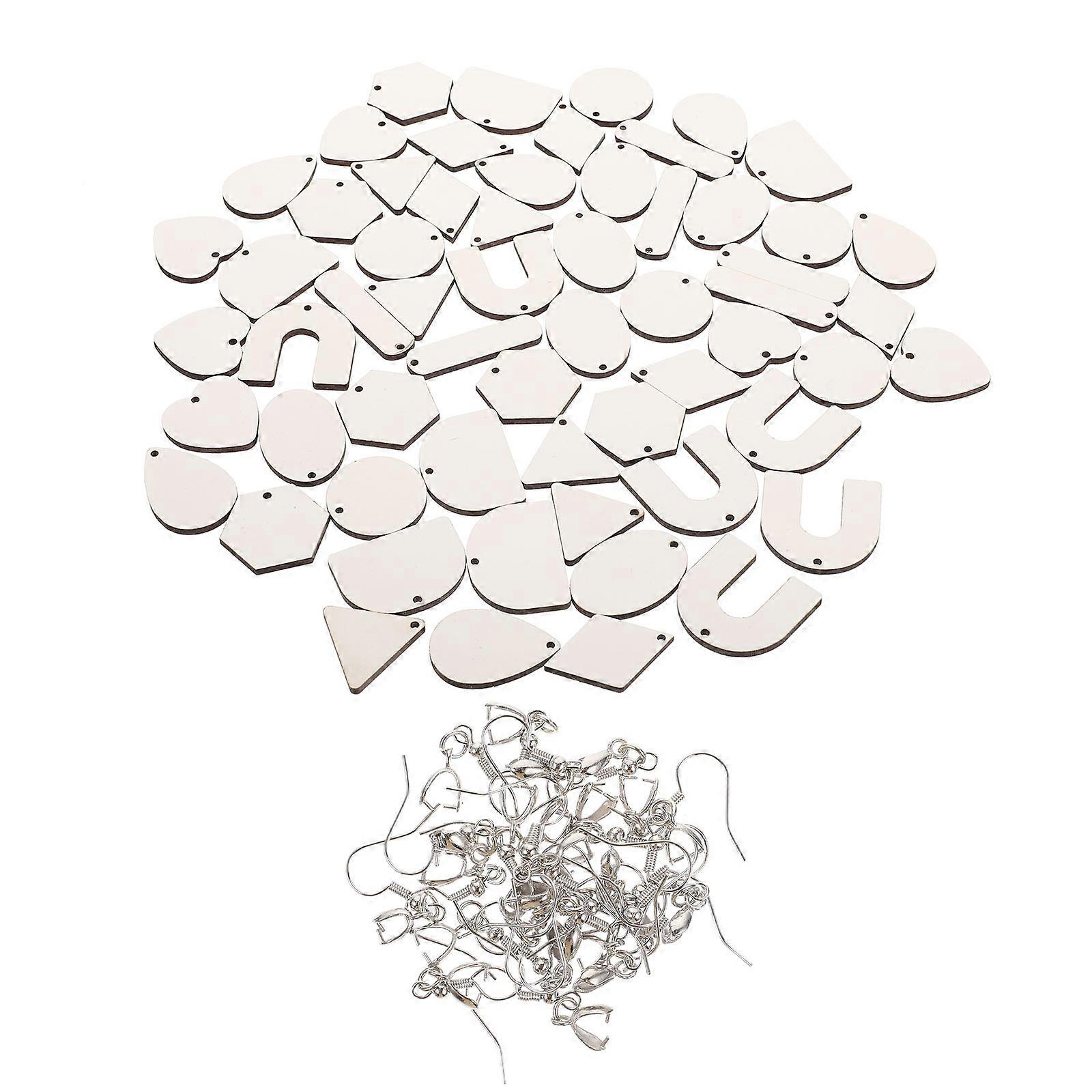 Sublimation Earrings White Earring Blanks for DIY Craft 5Sets Handmade Kit