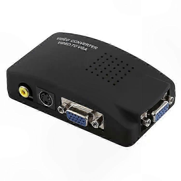 High-Resolution BNC and S-Video to VGA Adapter Converter