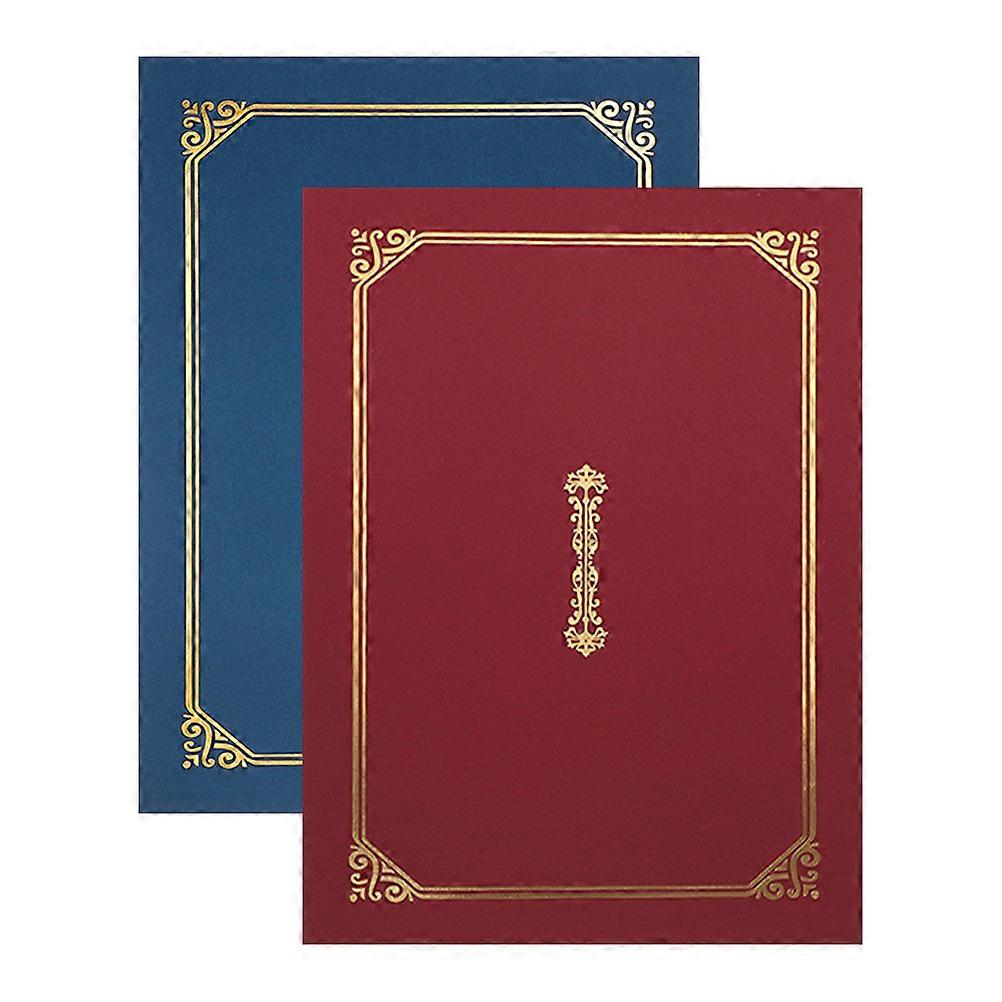 Certificate Folder Paper Diploma Holder for Protecting Certificate 2Pcs