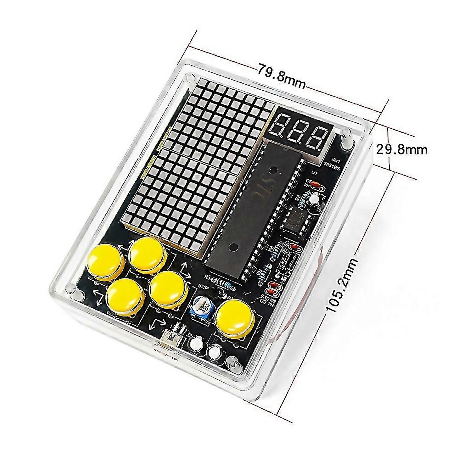 For Diy Pixel Game Kitvoice Pixel Game Console Electronics Diy