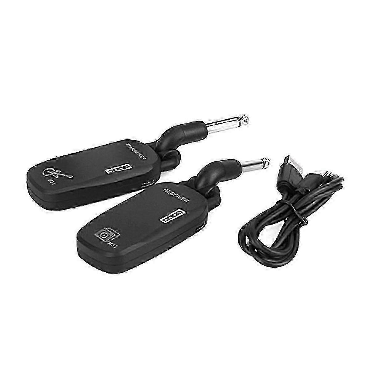 ワイヤレスギターシステム2.4ワイヤレスギタートランスミッターレシーバー充電式エレキギターと互換性があります。