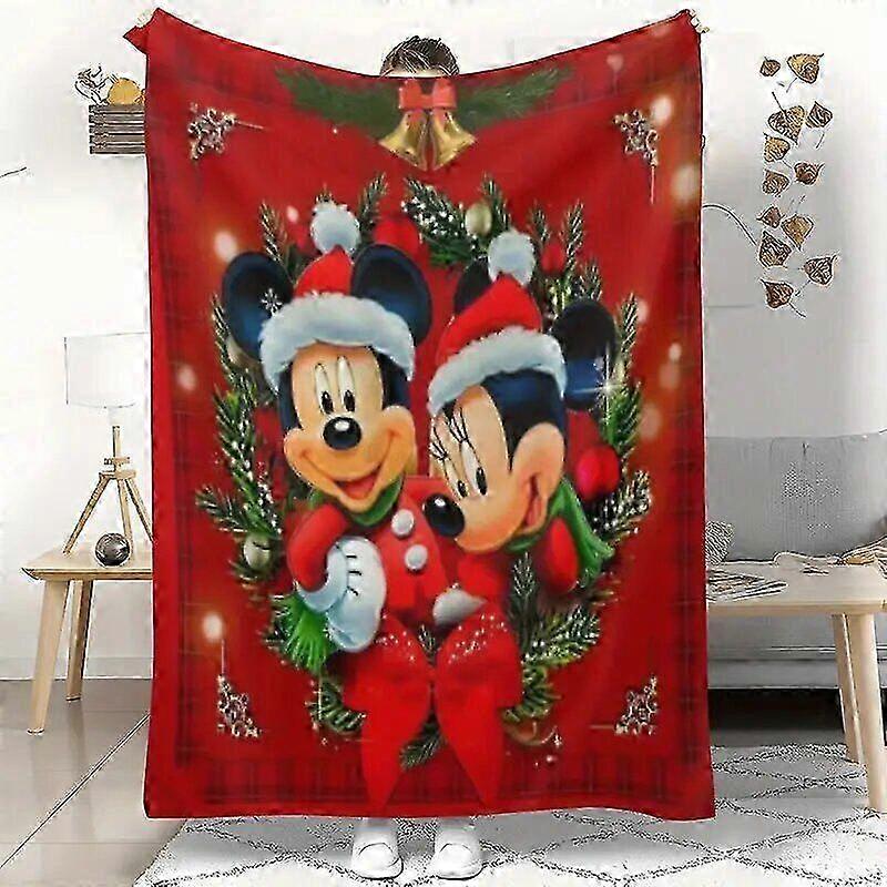x851 Santa Mickey and Minnie the most wonderful time of the year Christmas Blanket uujq851 2025
