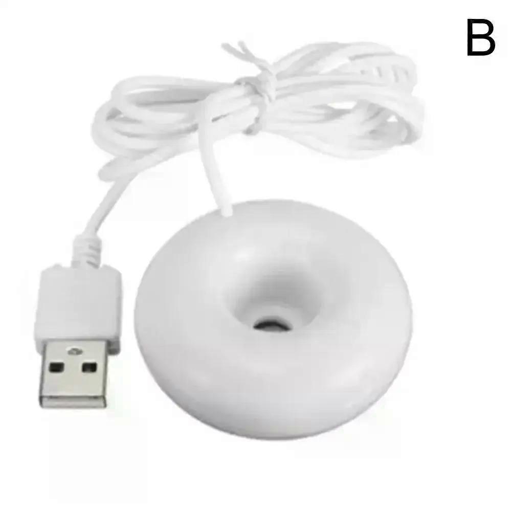 Mini Donut Negative Ion Humidifier USB Round Household Air Purifier for Home Office Desktop Donut Steam Diffuser Mini Sprayer