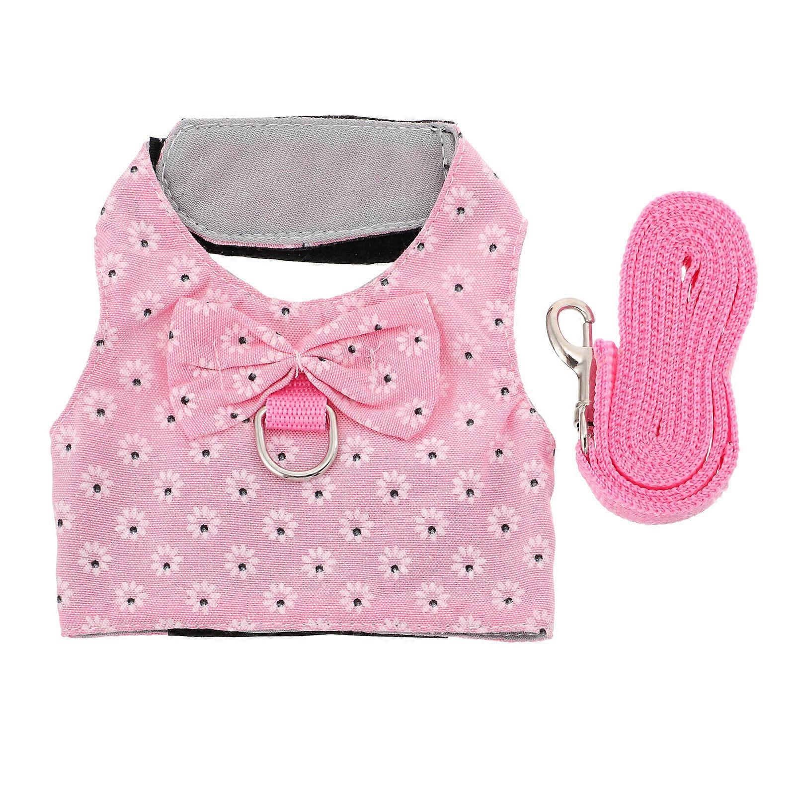 Rabbit Vest Harness for Pet with Leash Bunny Outdoor Walking Strap