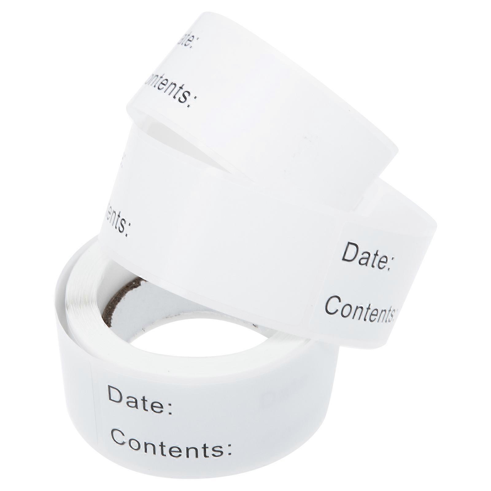 Writable Date Sticker Adhesive Date Label Stickers for Breast Milk Storage 12 Rolls