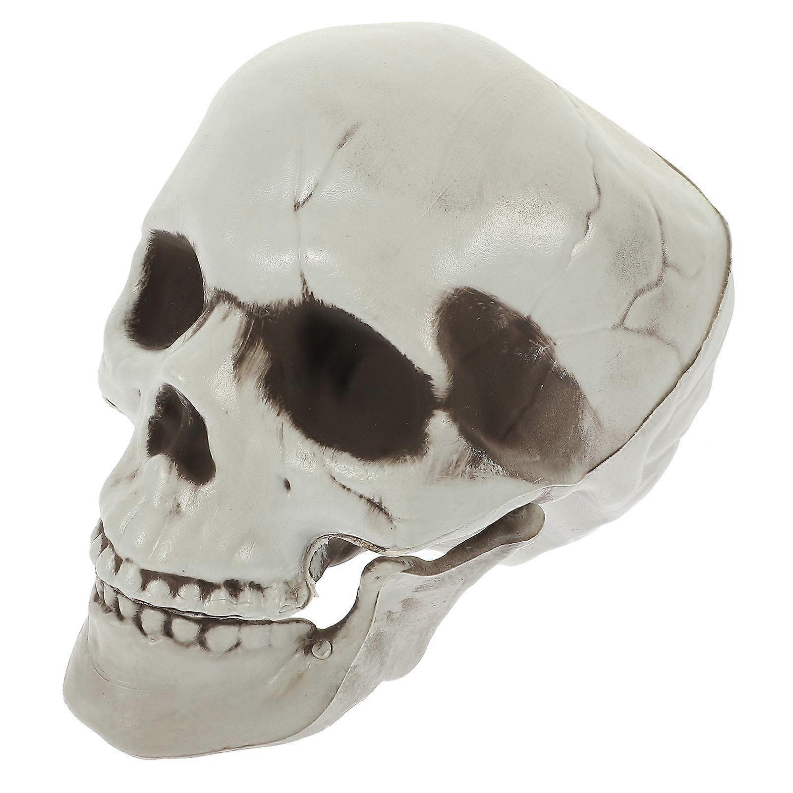 Simulation Skull Decoration Skull Statue for Halloween Party 2Pcs