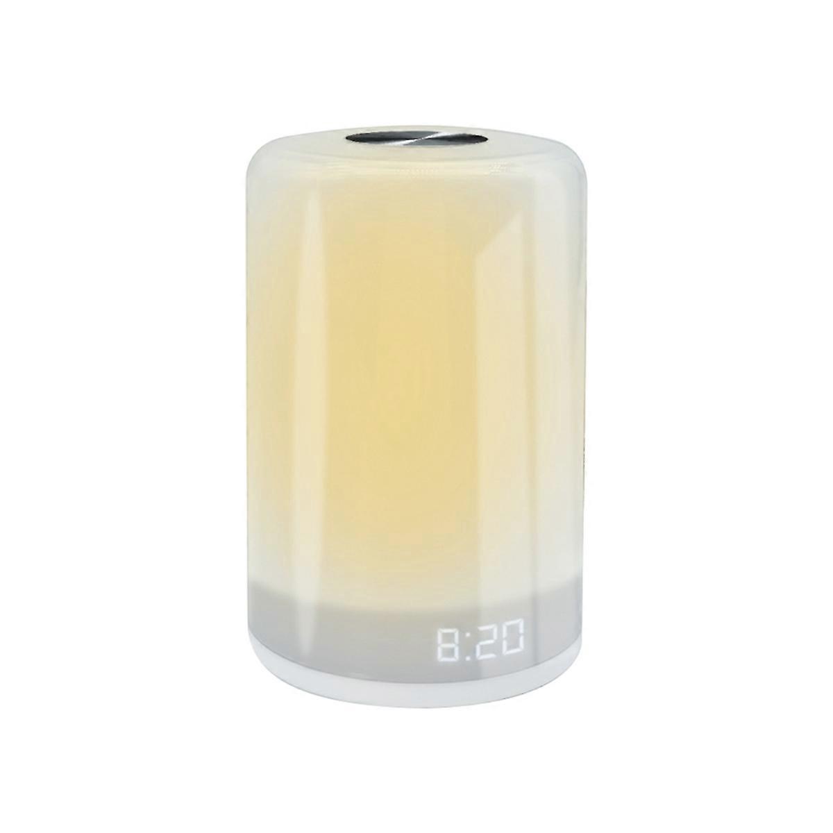 Sunrise Simulation Alarms Clock LED Wake Up Light with 7 Color RGB Light USB Rechargeable Touch Alarms Clock Light