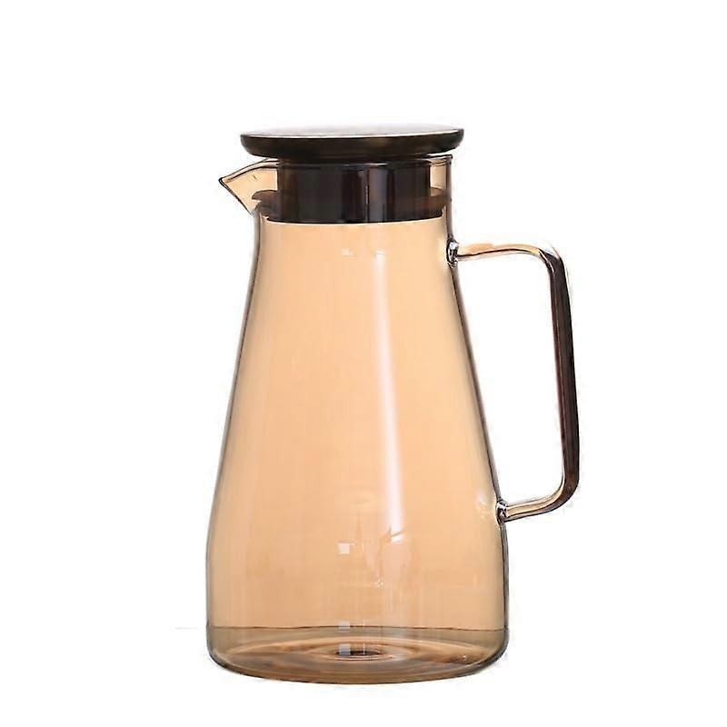 Glass Teapot Transparent HeatResistant Borosilicate Glass With Flower Tea Infuser Amber
