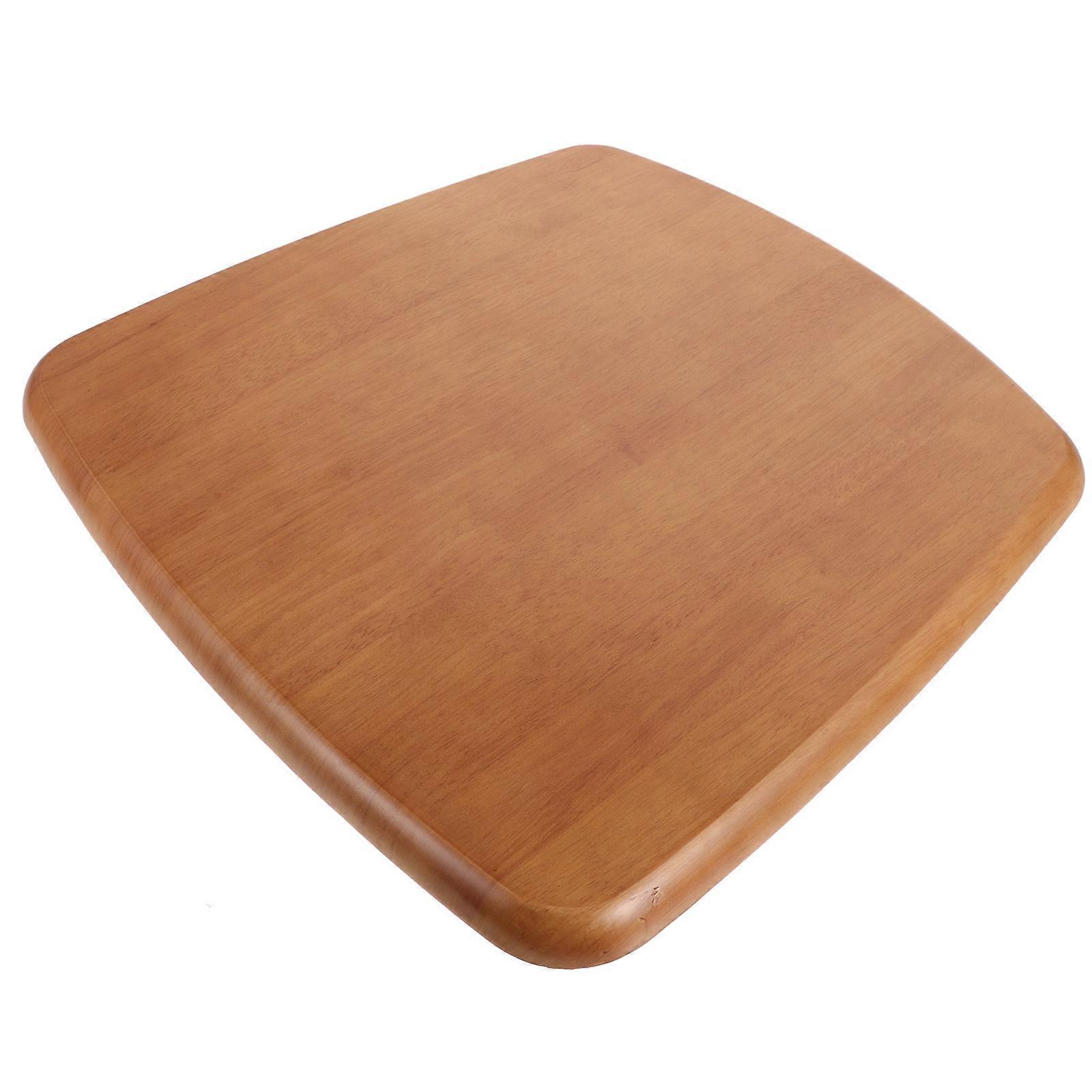 Durable Wooden Chair Seat Cover 2Pcs Light Brown Replacement for Bar and Office Use Scratch-resistant Function