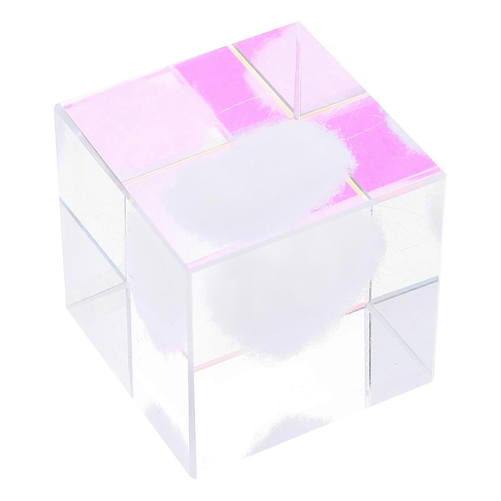 Cubic Crystal Decor for Desktop Use Heart Cloud Paperweight Multi
