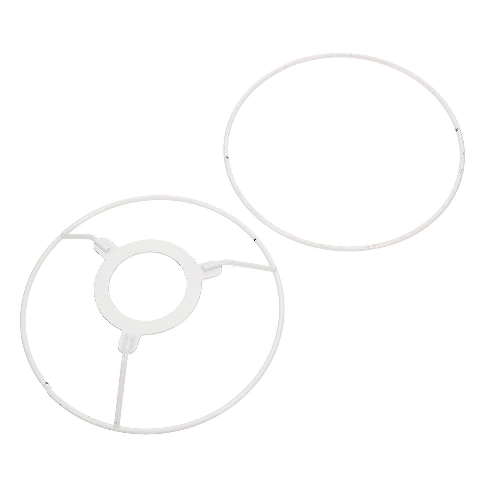 White Lampshade Iron Frame for DIY Lamp Vintage Lamp Cover