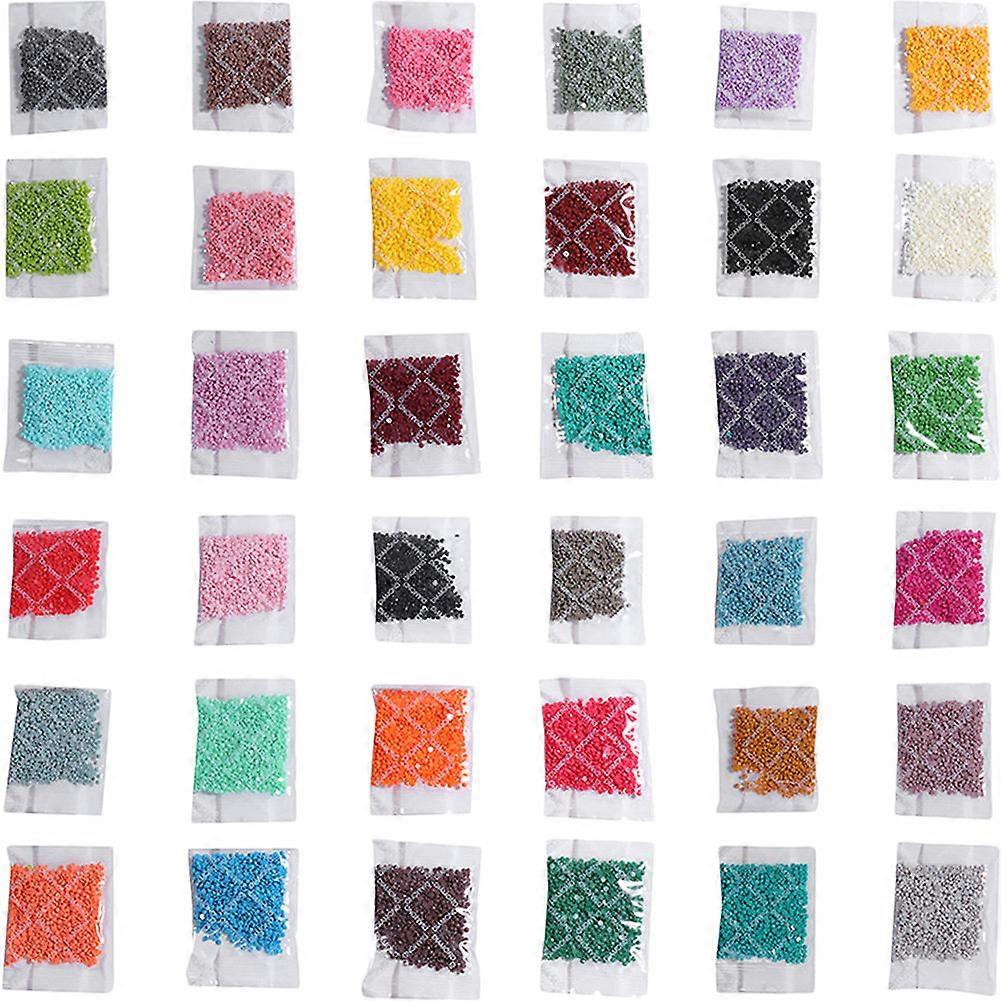 DIY Resin Rhinestones 288 Bags Round Diamond Art Beads For Art Creation Assorted Color Simple Design Decorations