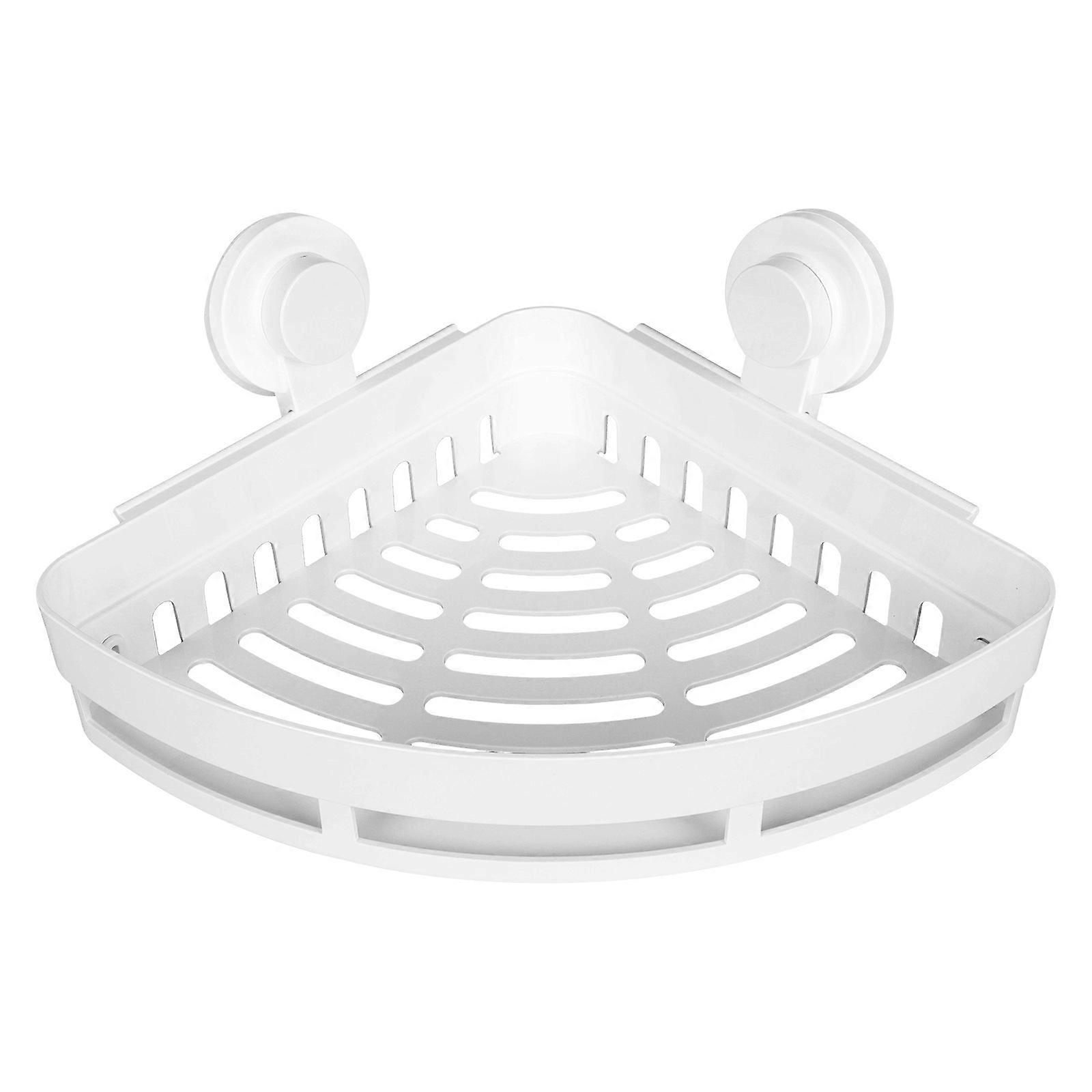 Bathroom Wall Shelf Wall-mounted Storage Rack Plastic Material 32x22.5cm Simple Design 1Pack