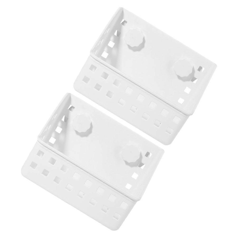 Hanging Racks 8Pcs Hay Storage Rabbit Feeder Racks Indoor Pet Use Rectangular White Durable Design
