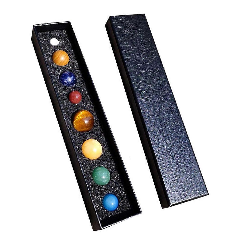 72Pcs Mineral Eight Planets Stone Decor for Desktop Collection Set