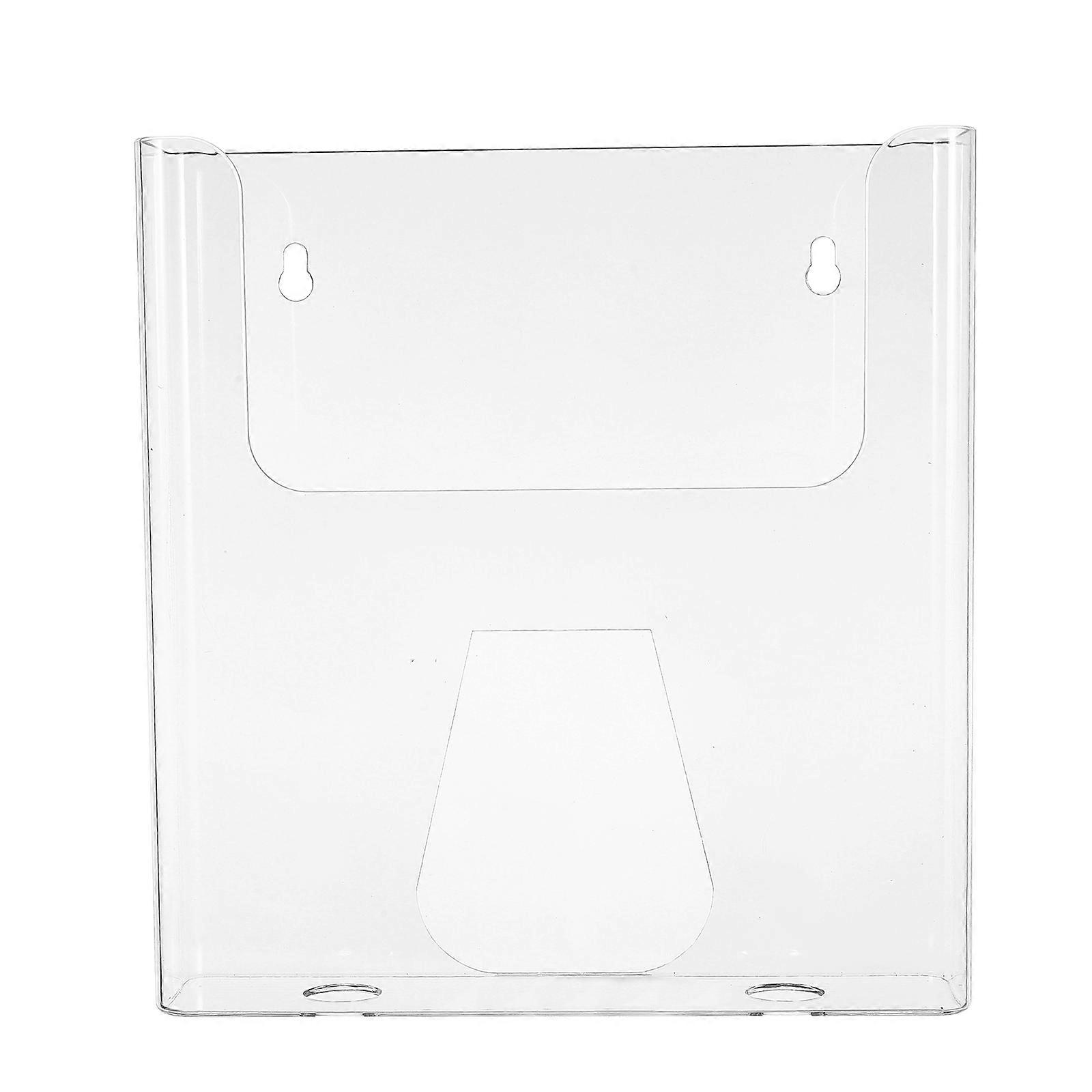 Display Rack Clear Acrylic Brochure Holder for Wall Mount 2Pcs Set